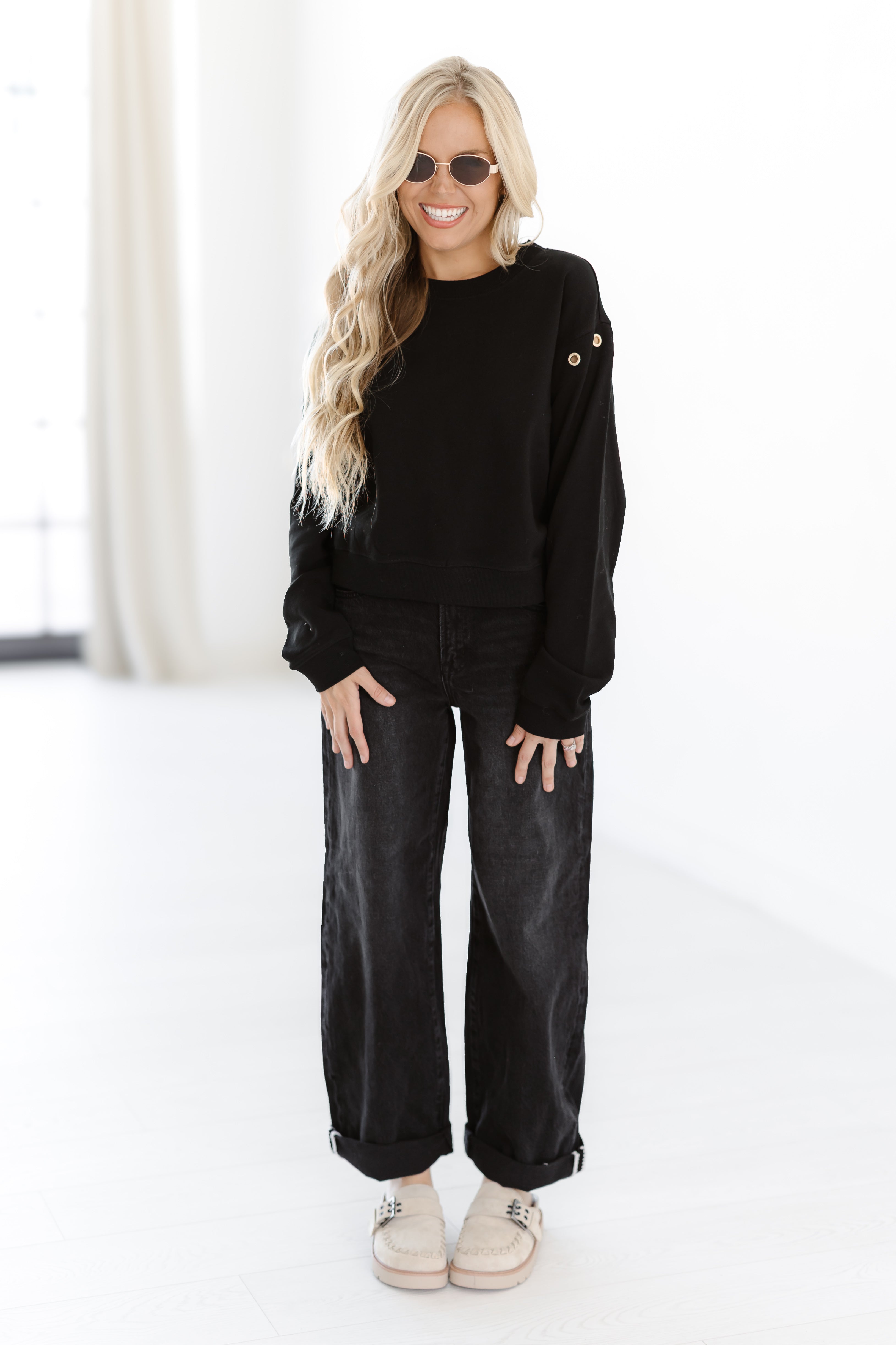 [Z Supply] The Show Off HR Bowed Jeans