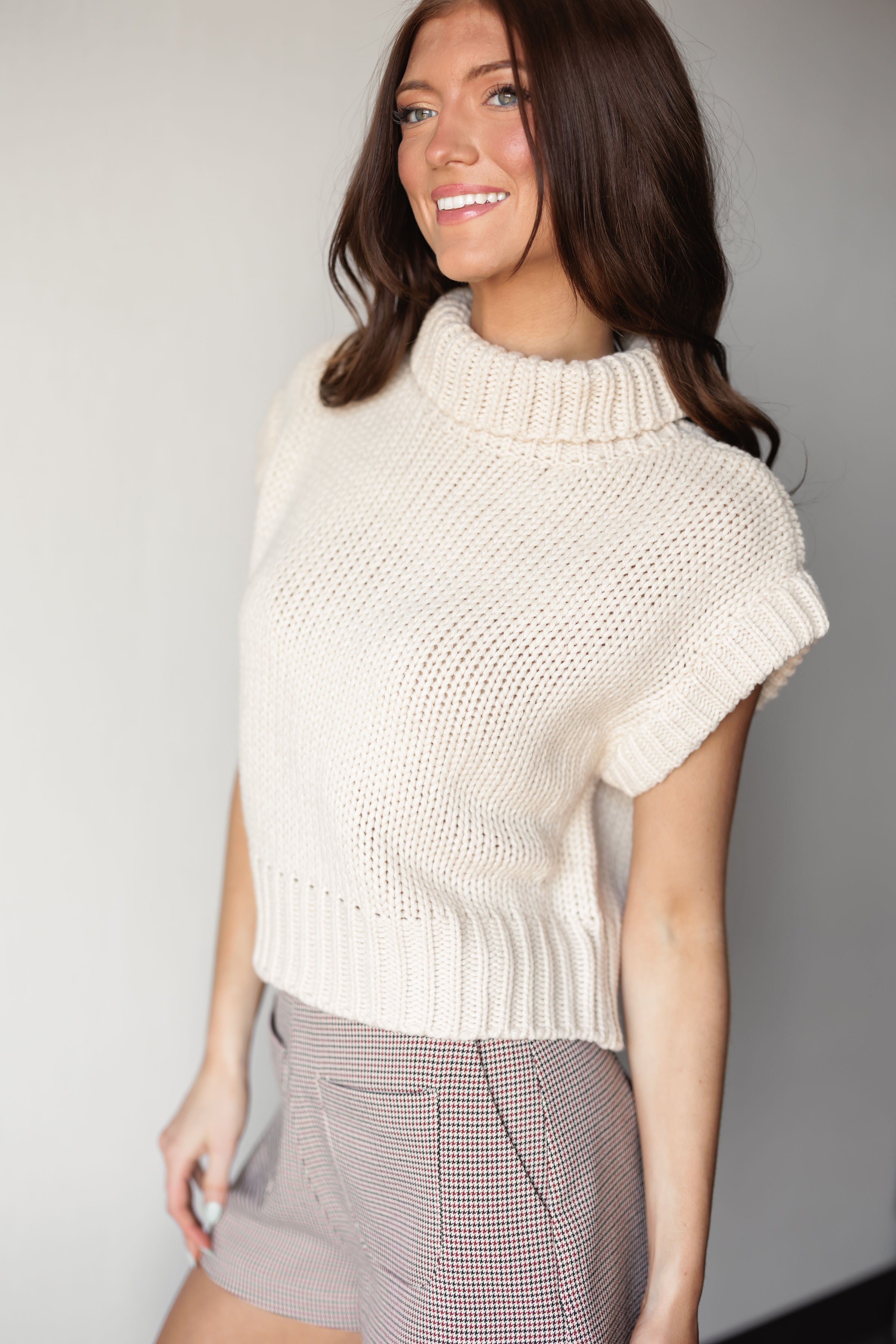 Sweet On You Sweater Top - Ecru