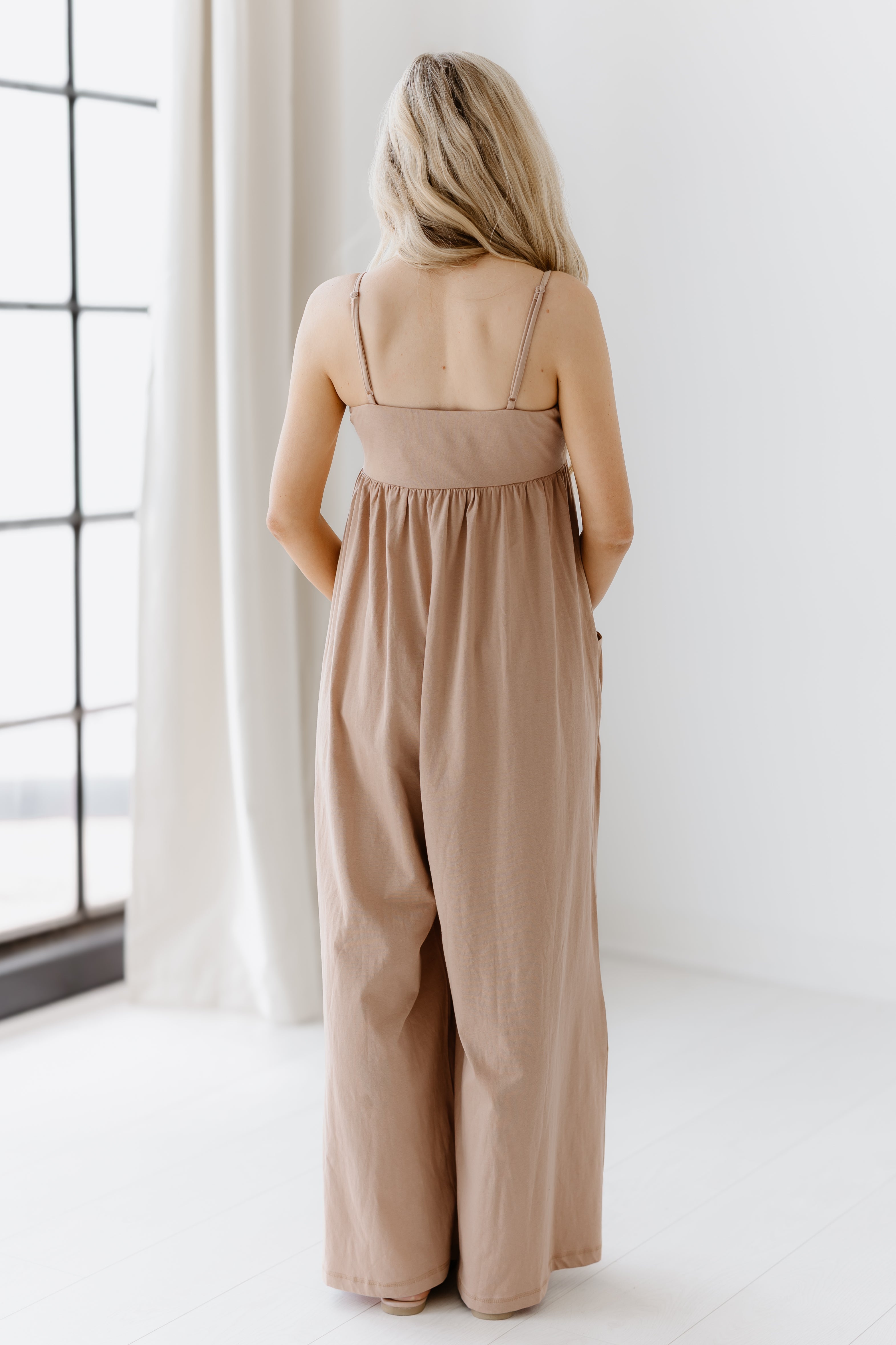 Morning Tide Jumpsuit - Latte
