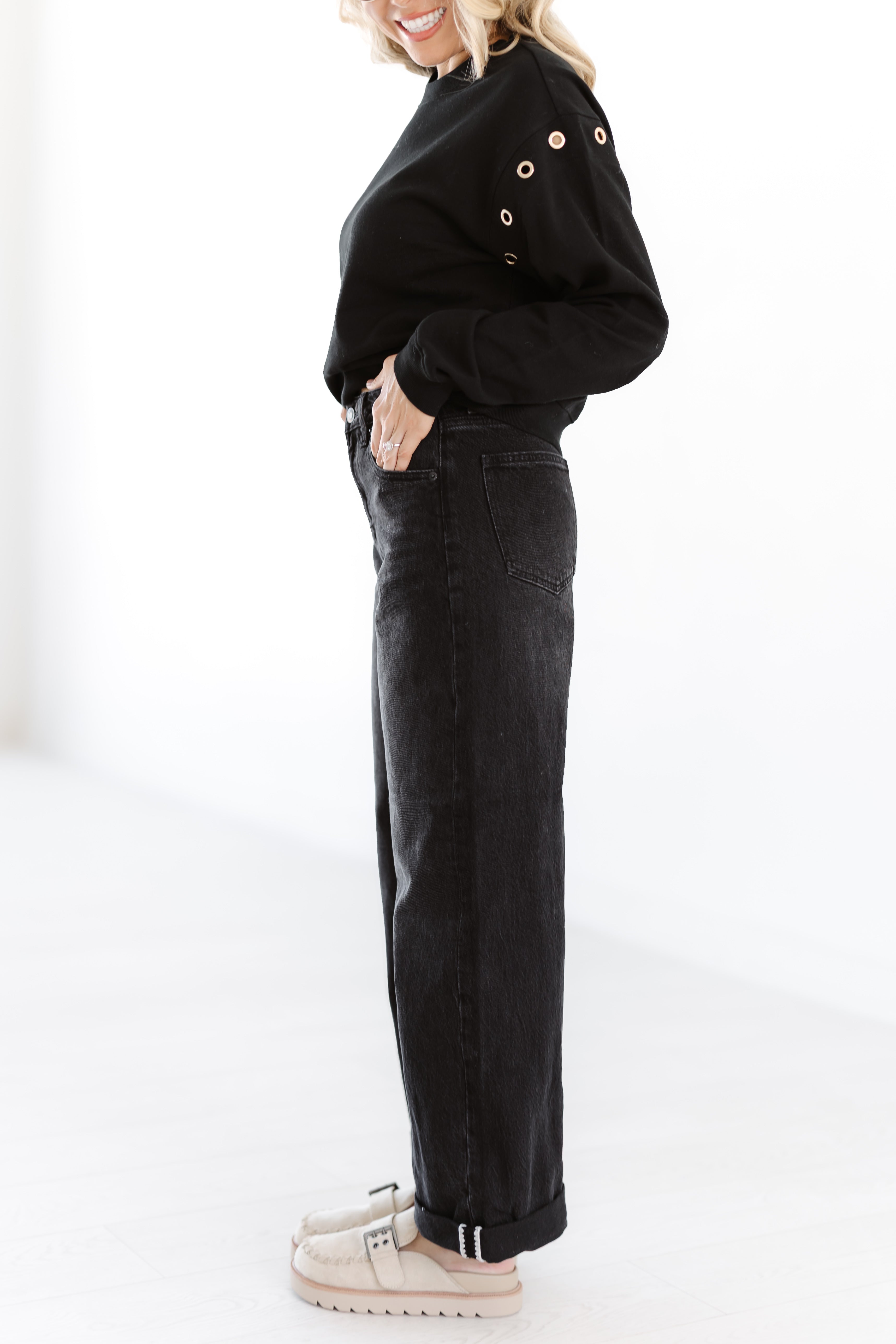 [Z Supply] The Show Off HR Bowed Jeans