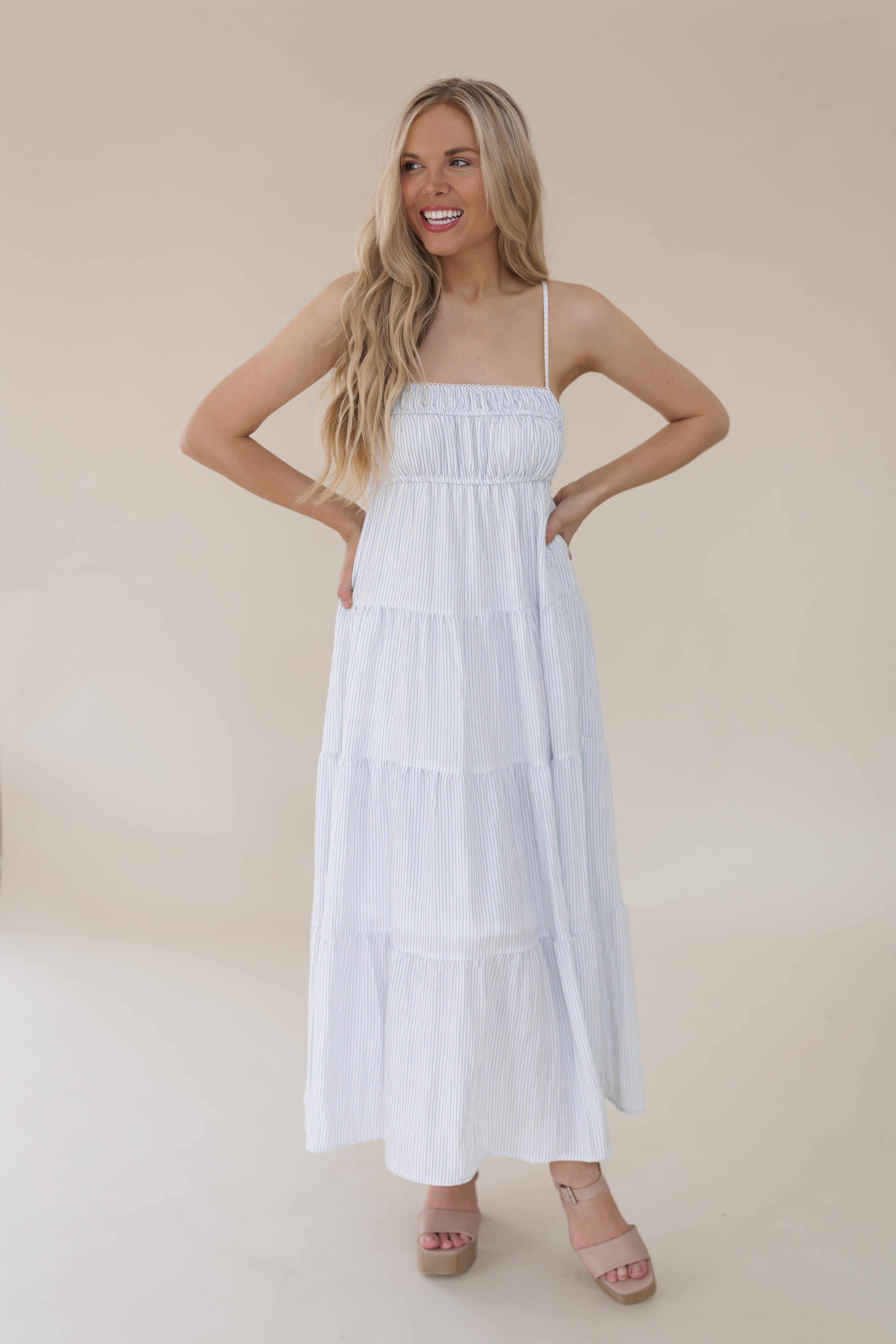 Chasing Sunlight Dress-Blue