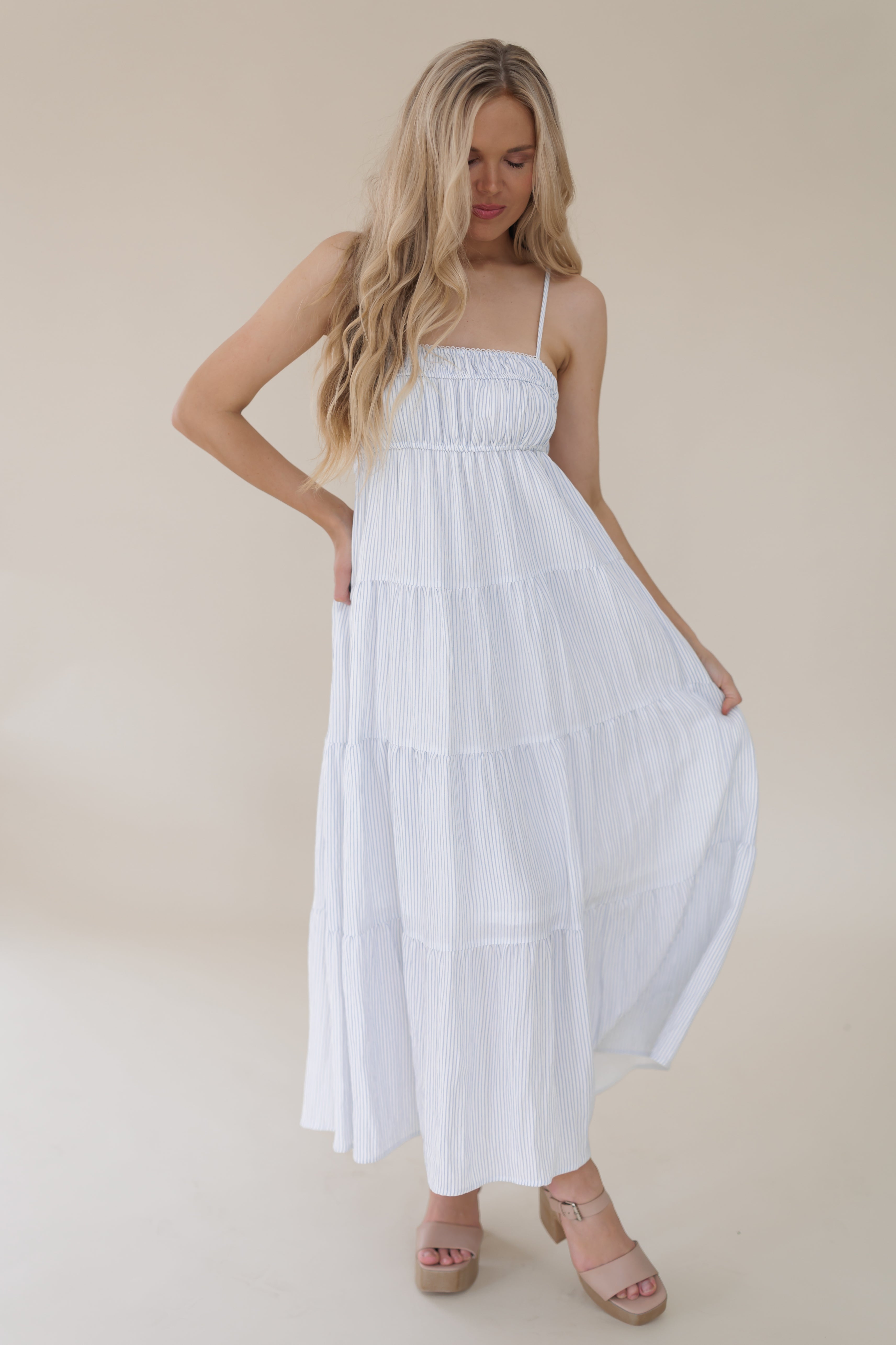 Chasing Sunlight Dress-Blue
