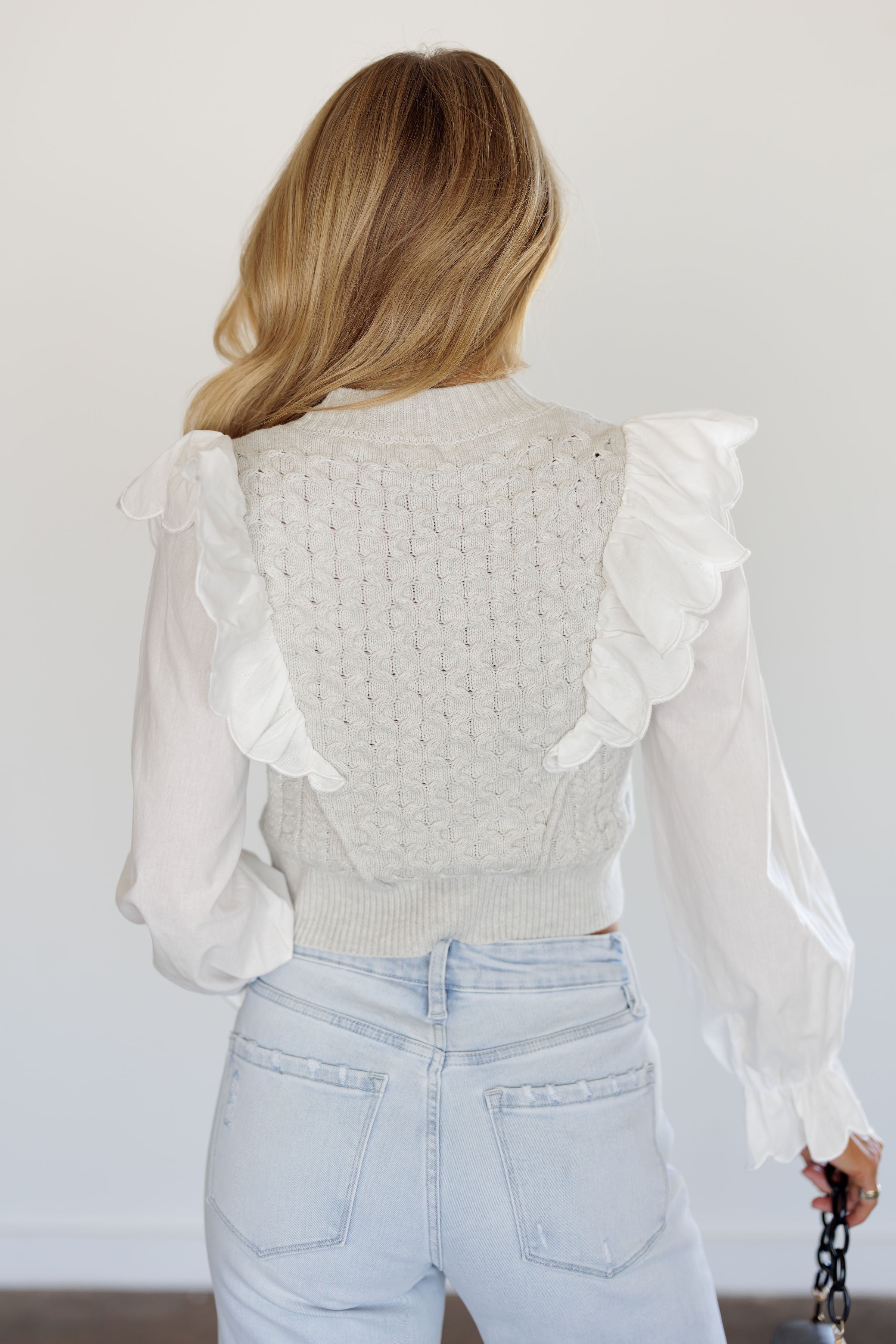 Faded Trace Sweater Top