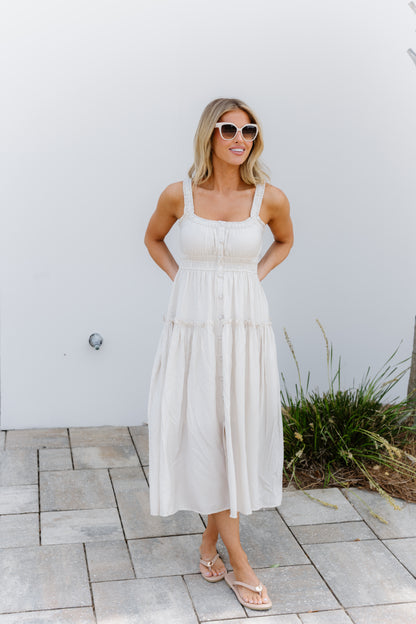 Layla Dress-Khaki-FINAL SALE