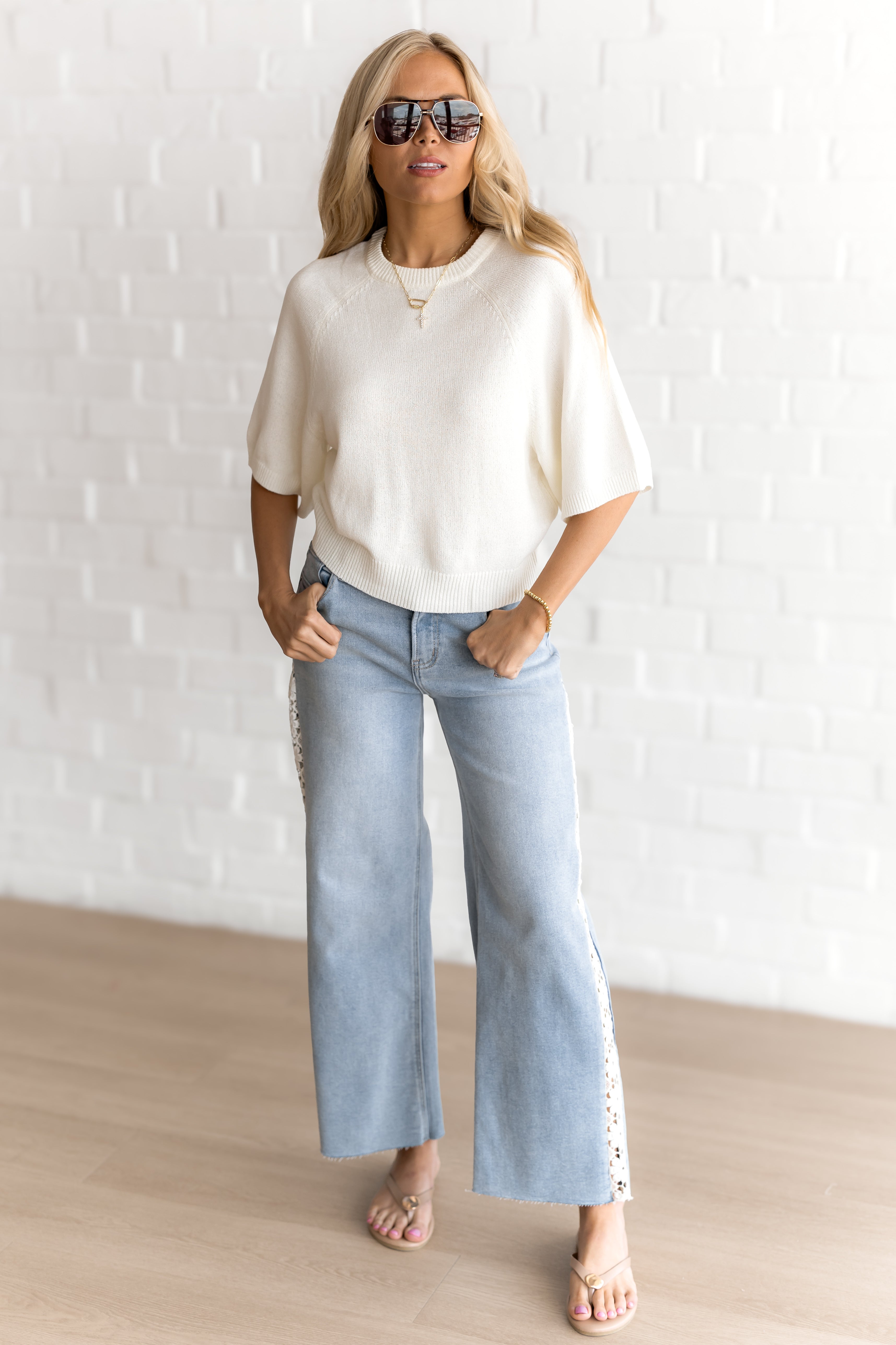 Soft Landing Sweater - Cream