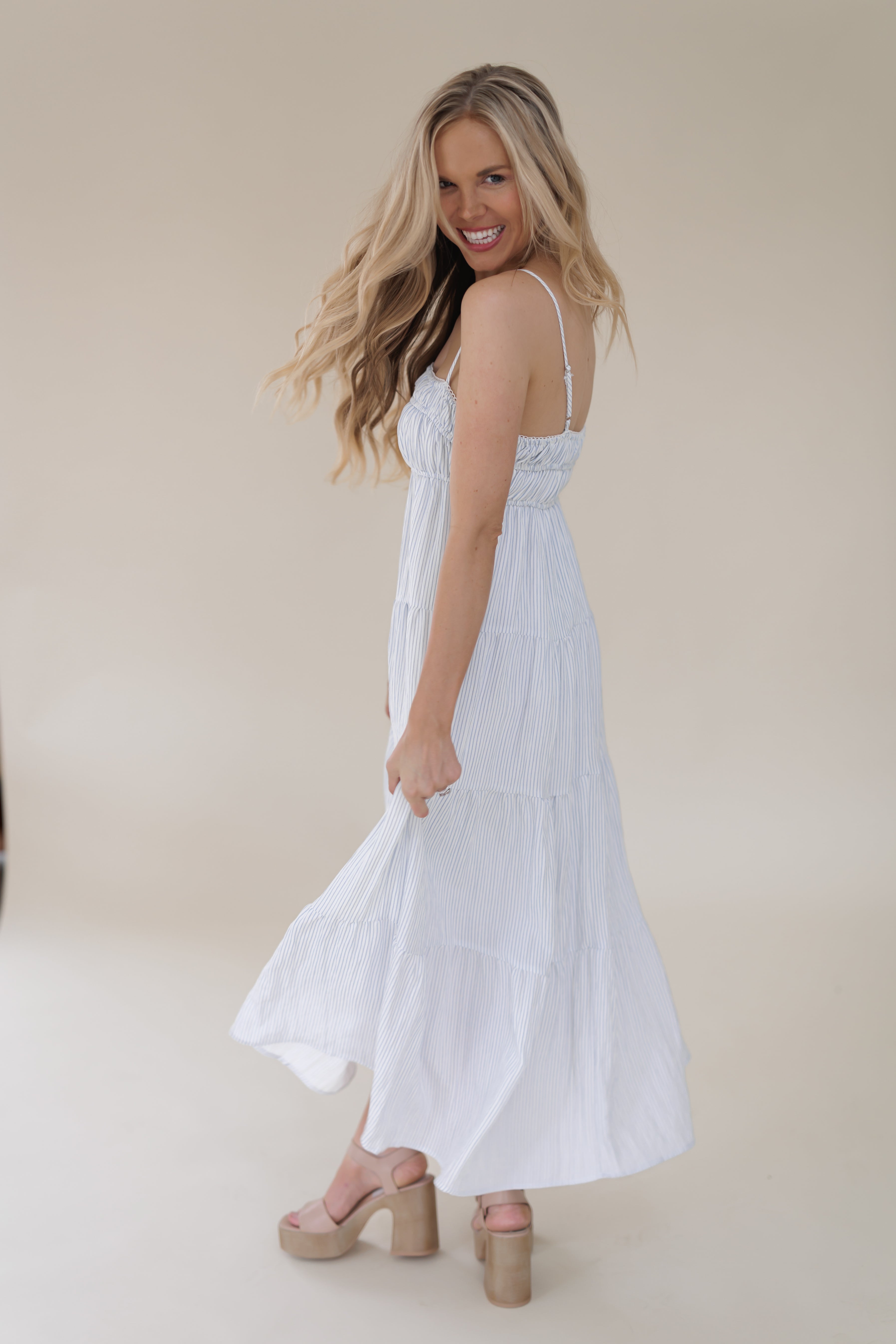 Chasing Sunlight Dress-Blue