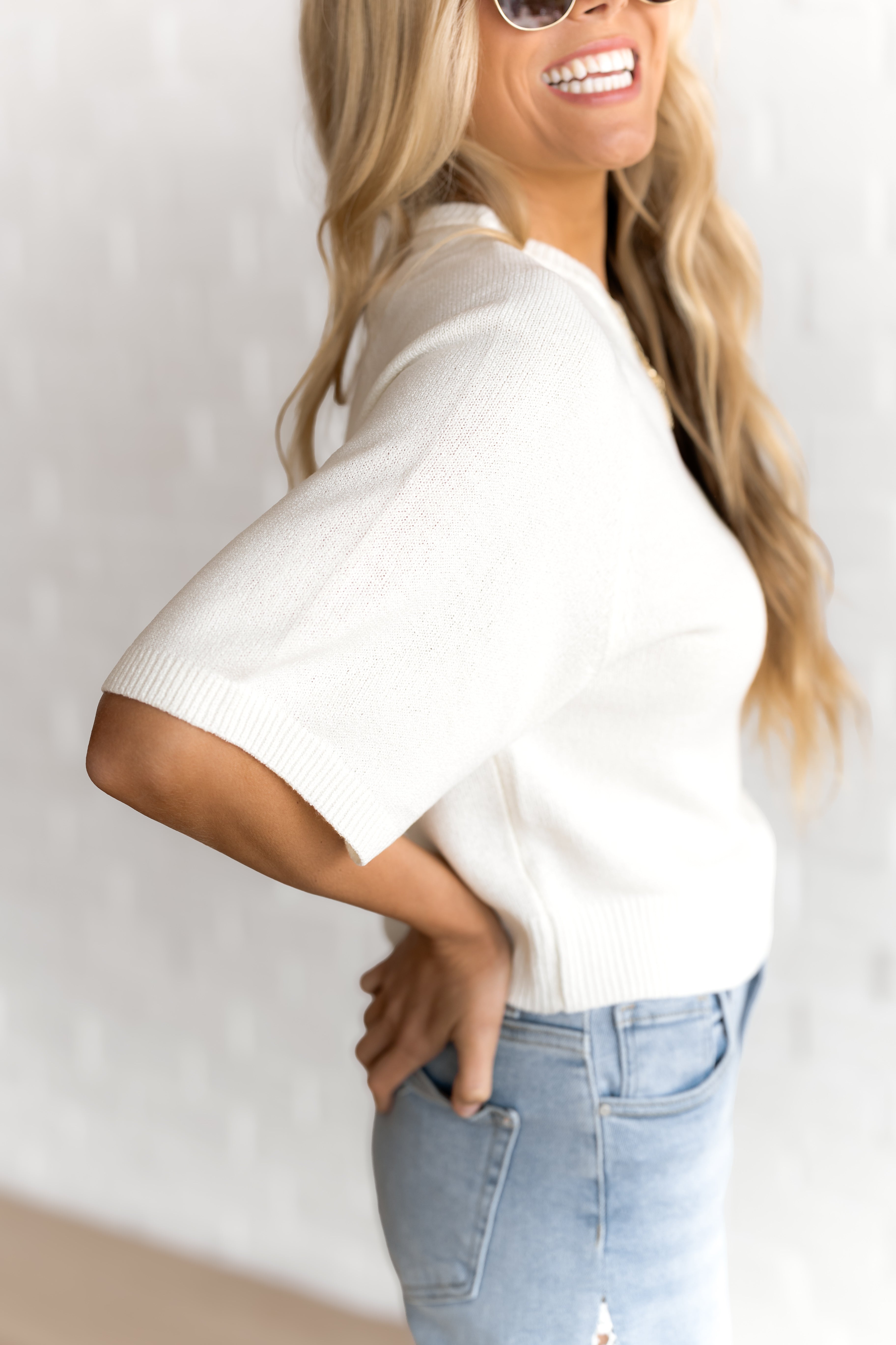 Soft Landing Sweater - Cream