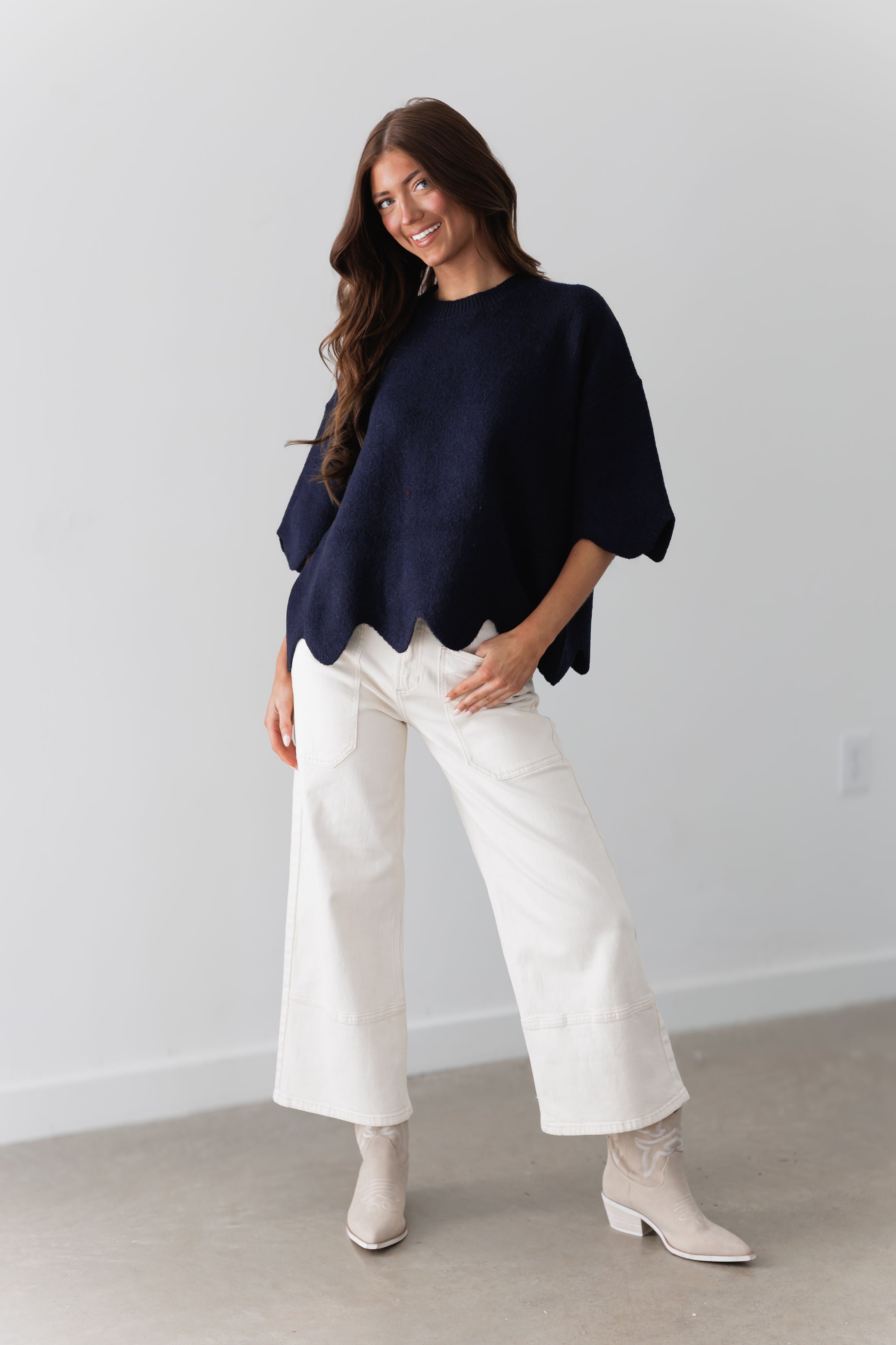 Fireside Feel Sweater - Navy