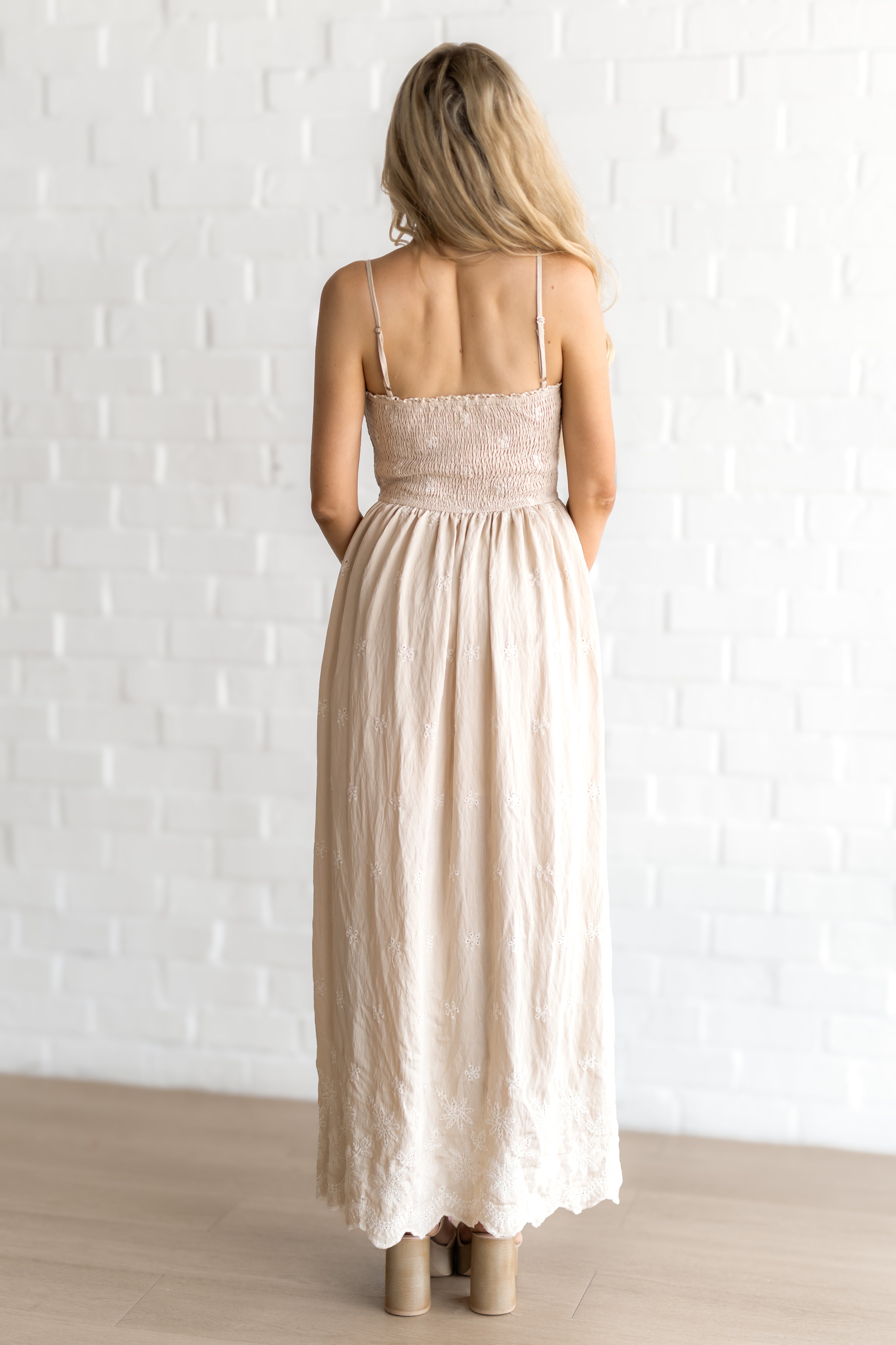 Hillsdale Dress - Beige/Cream