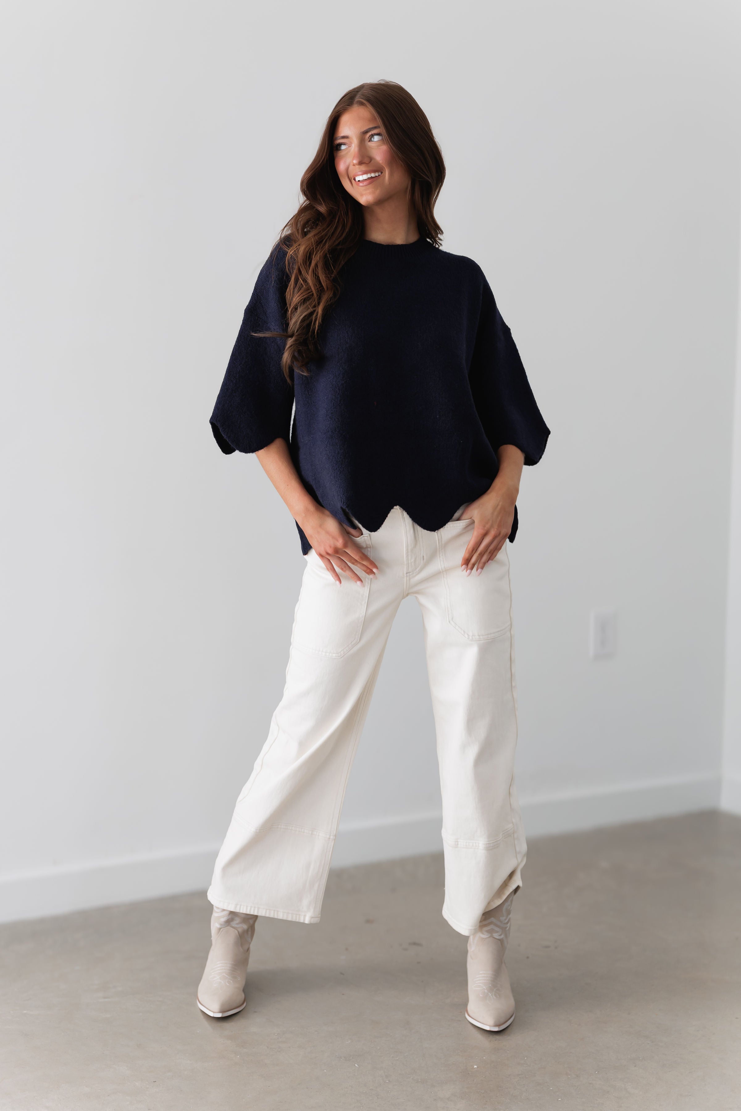 Fireside Feel Sweater - Navy