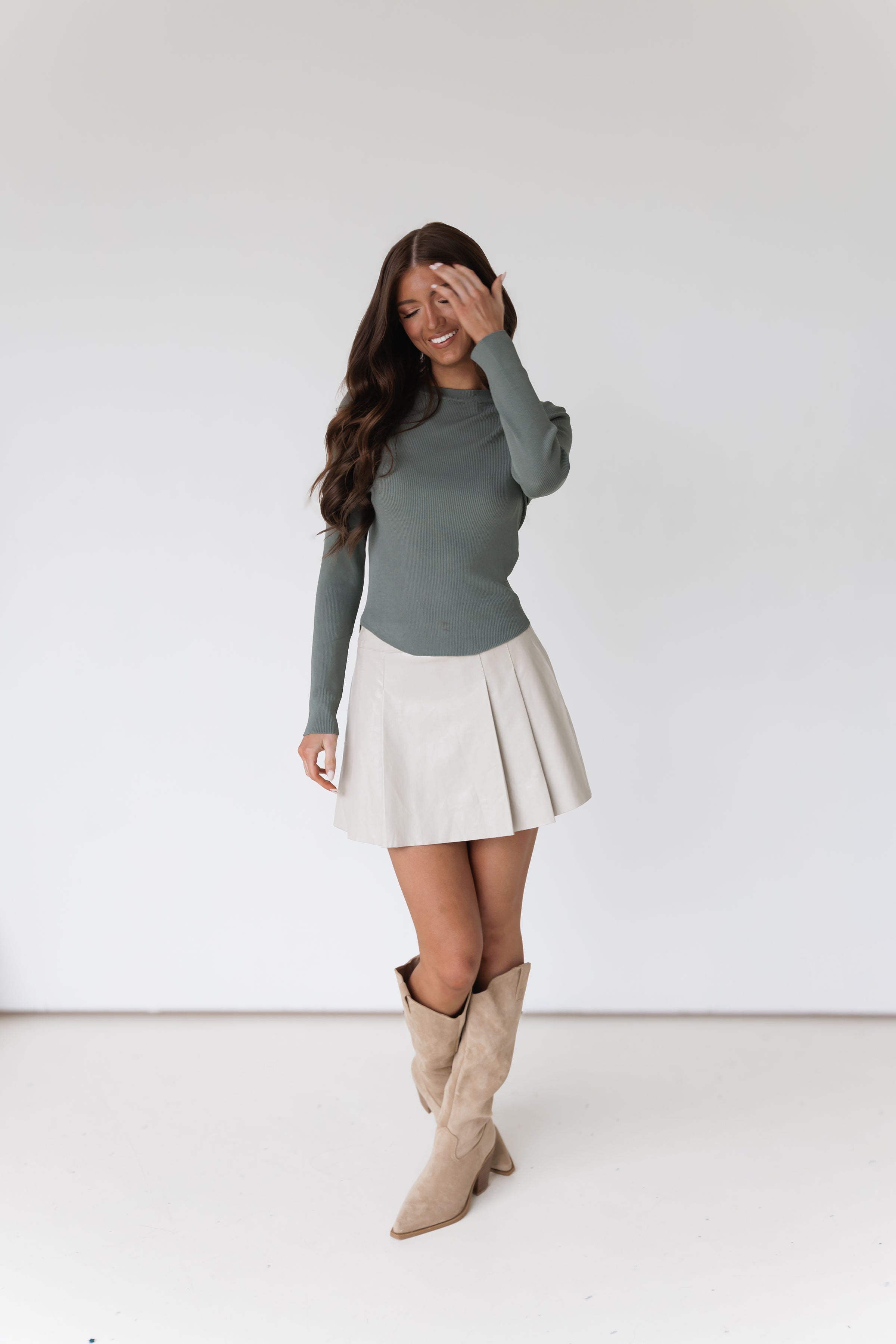 Chaney Top-Olive