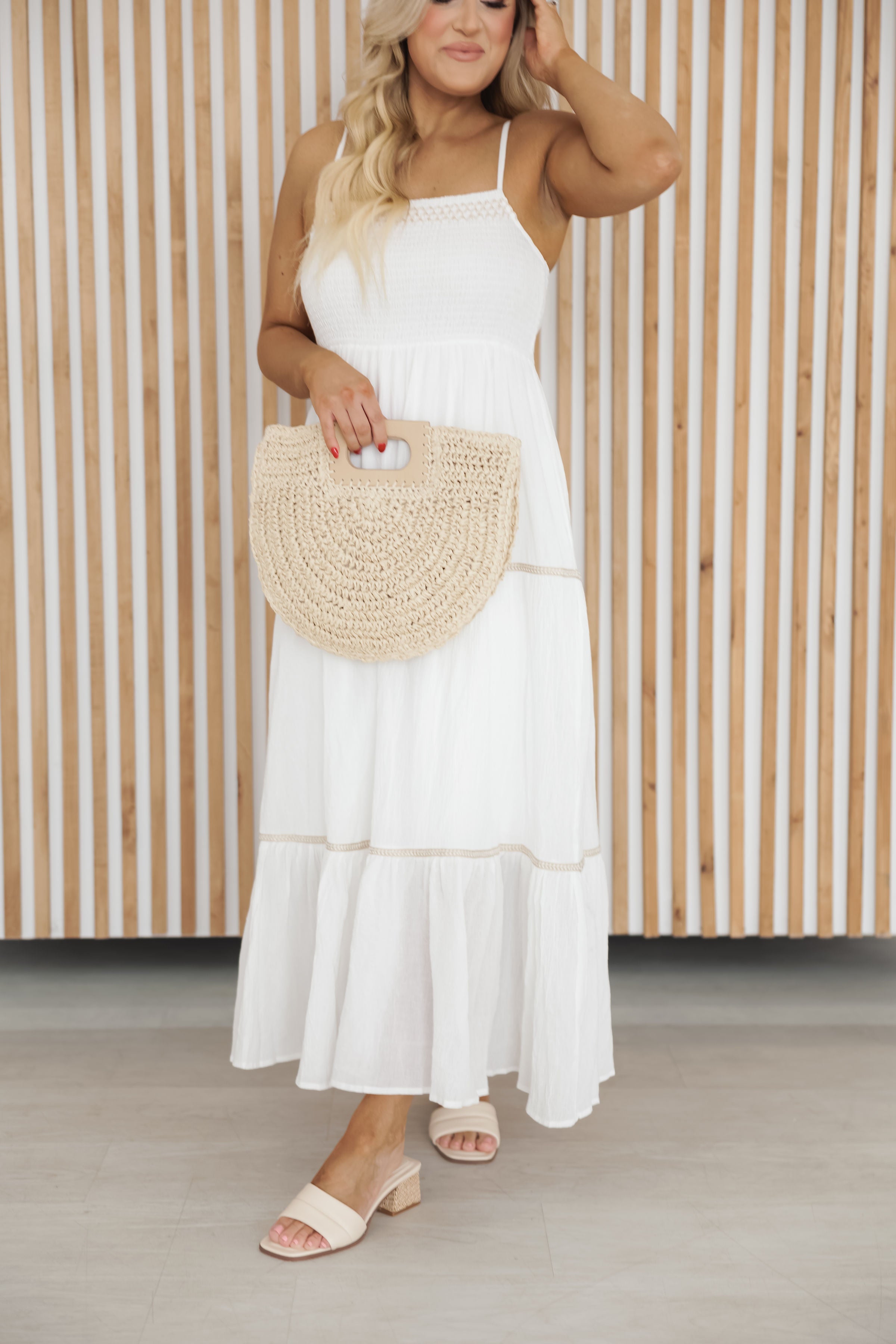 Meet Me At McLane Dress - Ivory