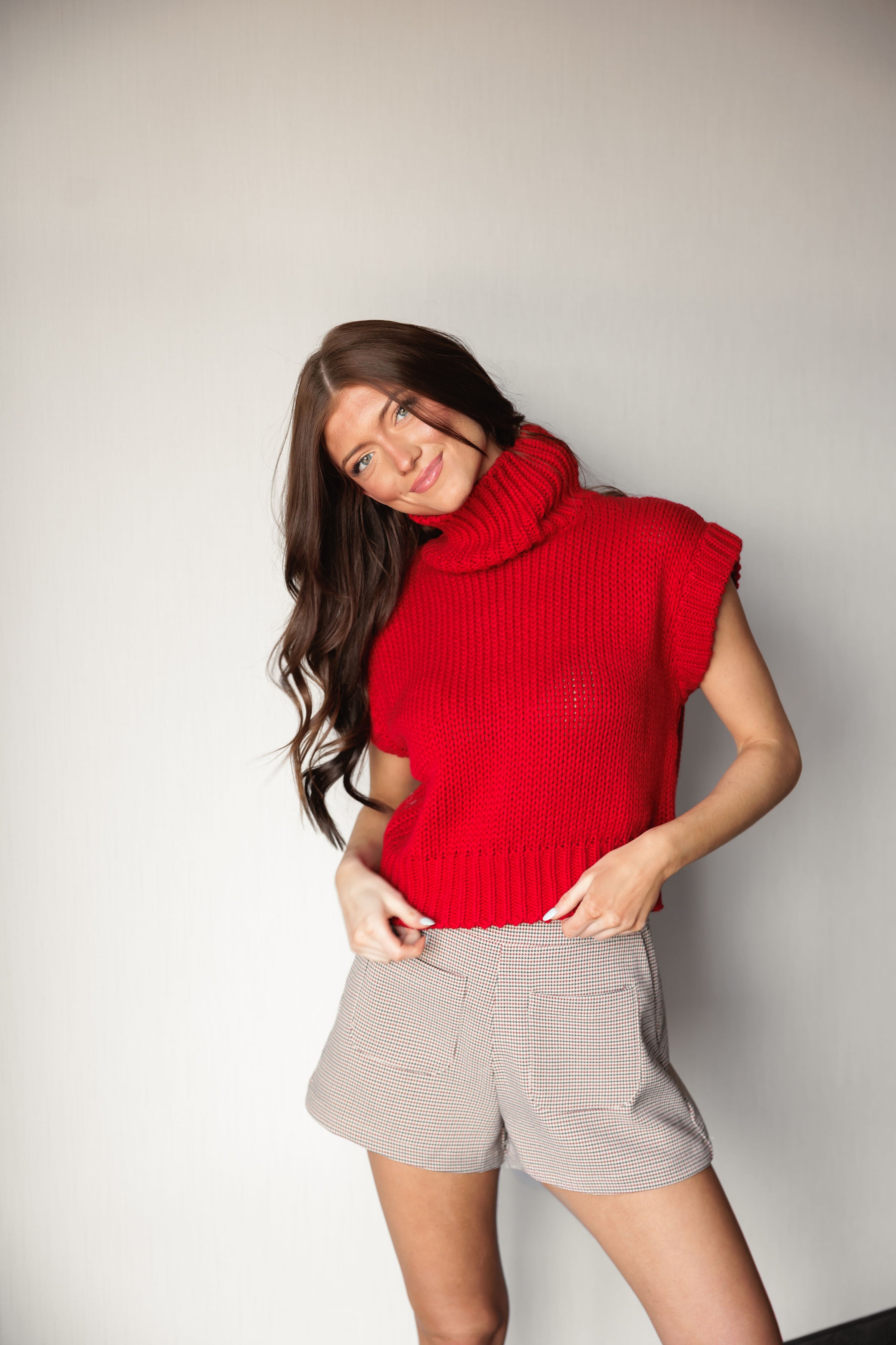 Sweet On You Sweater Top - Red