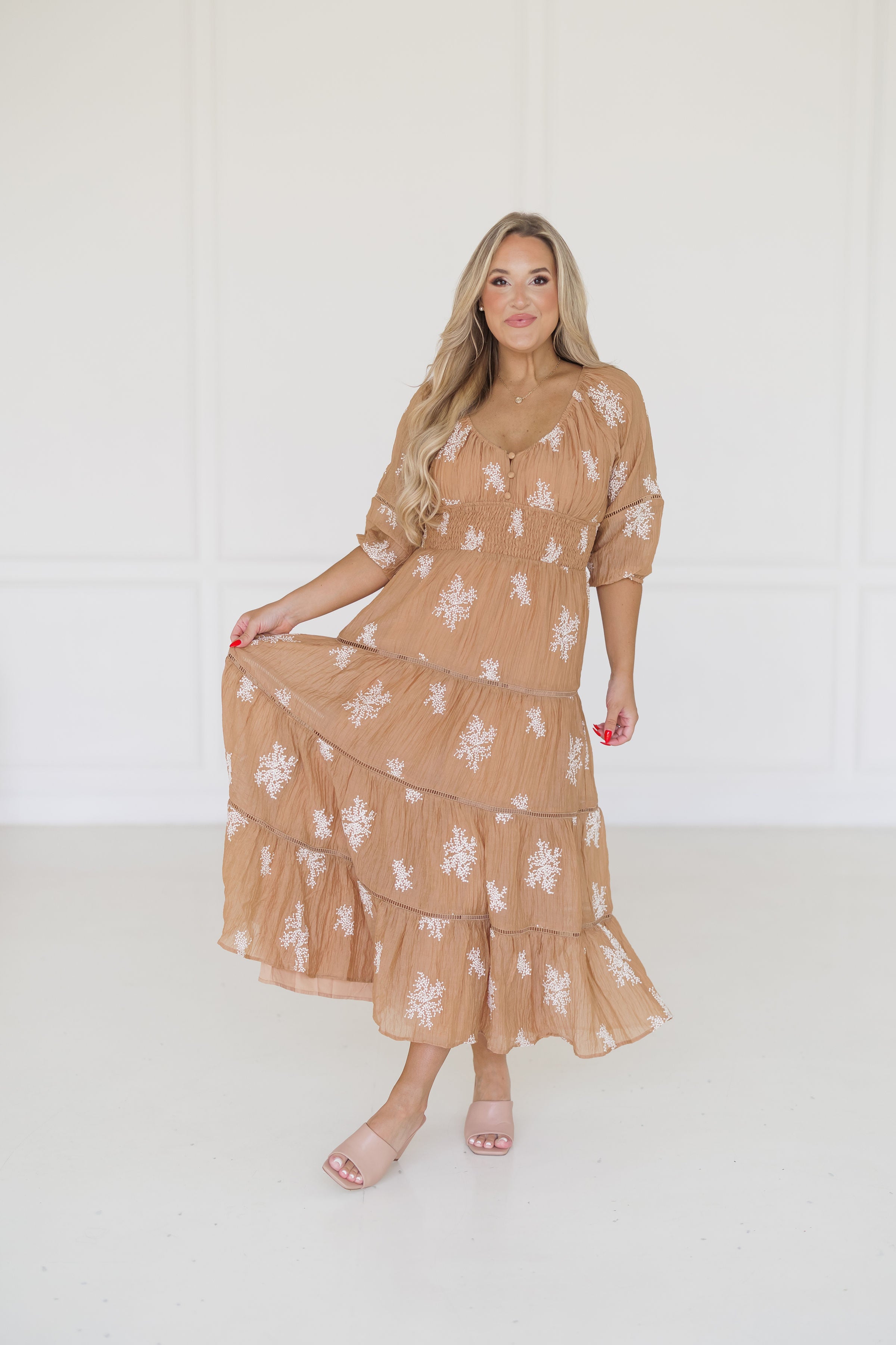 Jolene Dress - Lt. Mocha