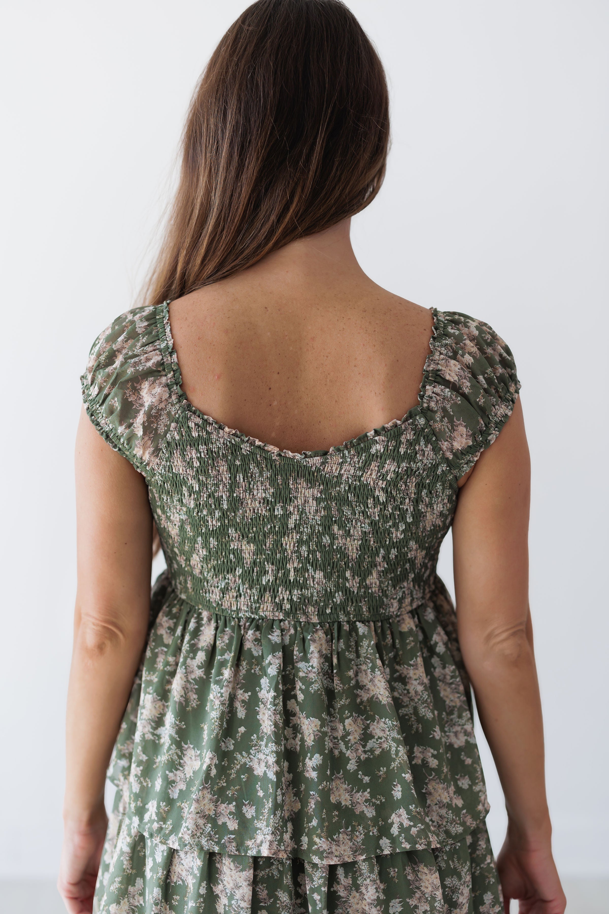 Stephanie Dress - Olive Combo