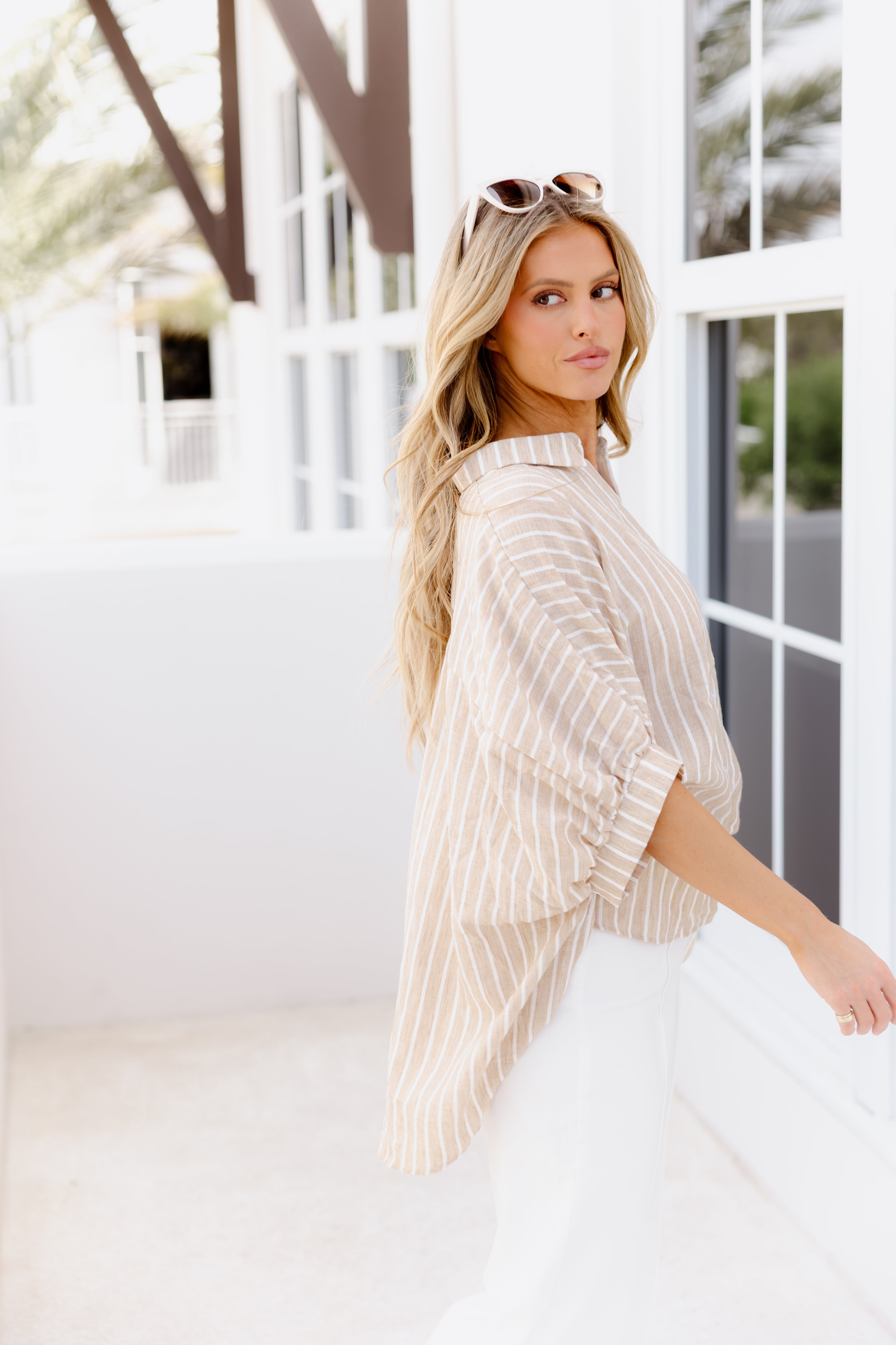 Made For More Button Down Top