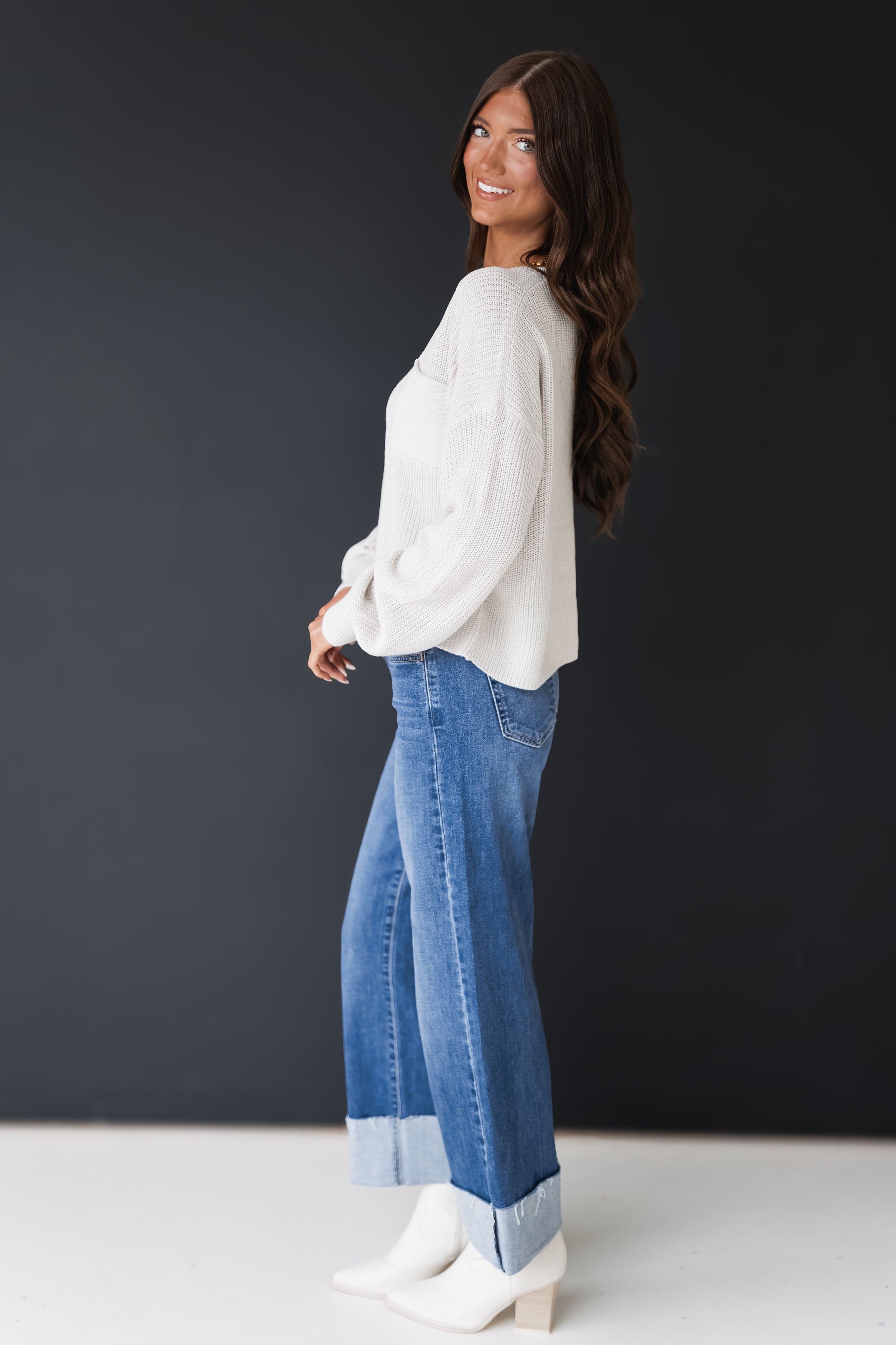 Morning Chill Sweater - Stone