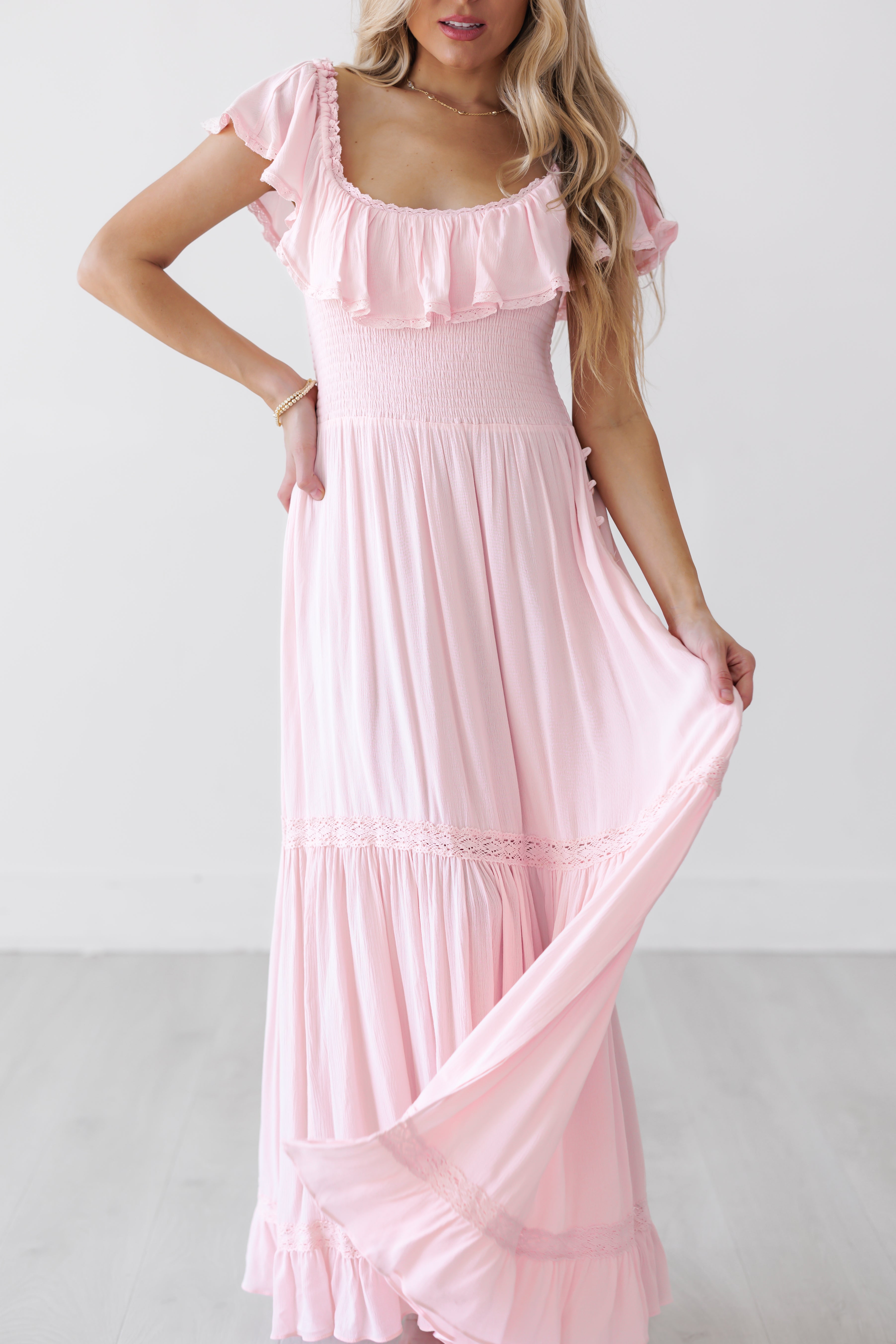 Tiffany Dress - Pastel Pink