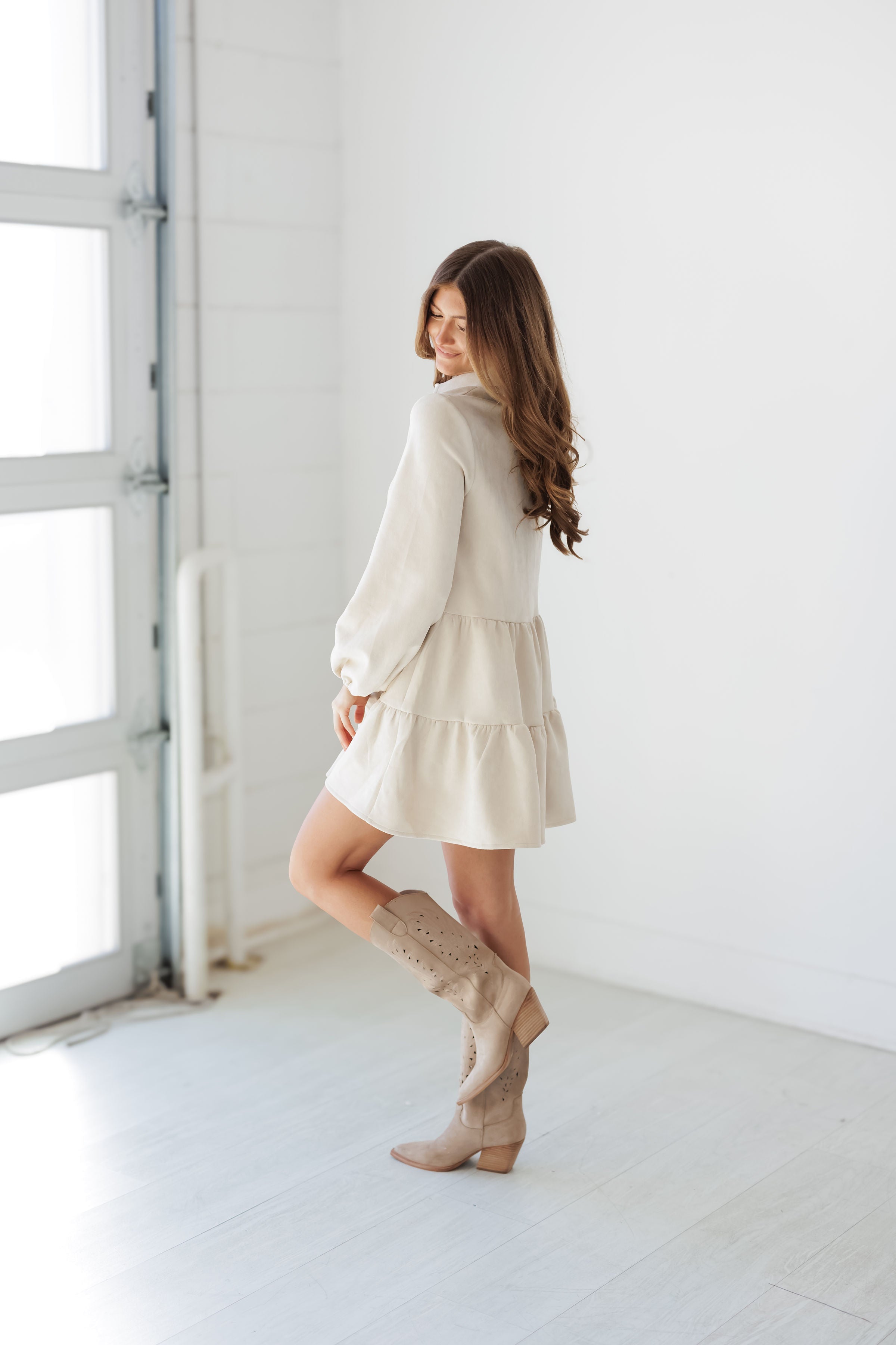 Tiana Mini Dress - Cream