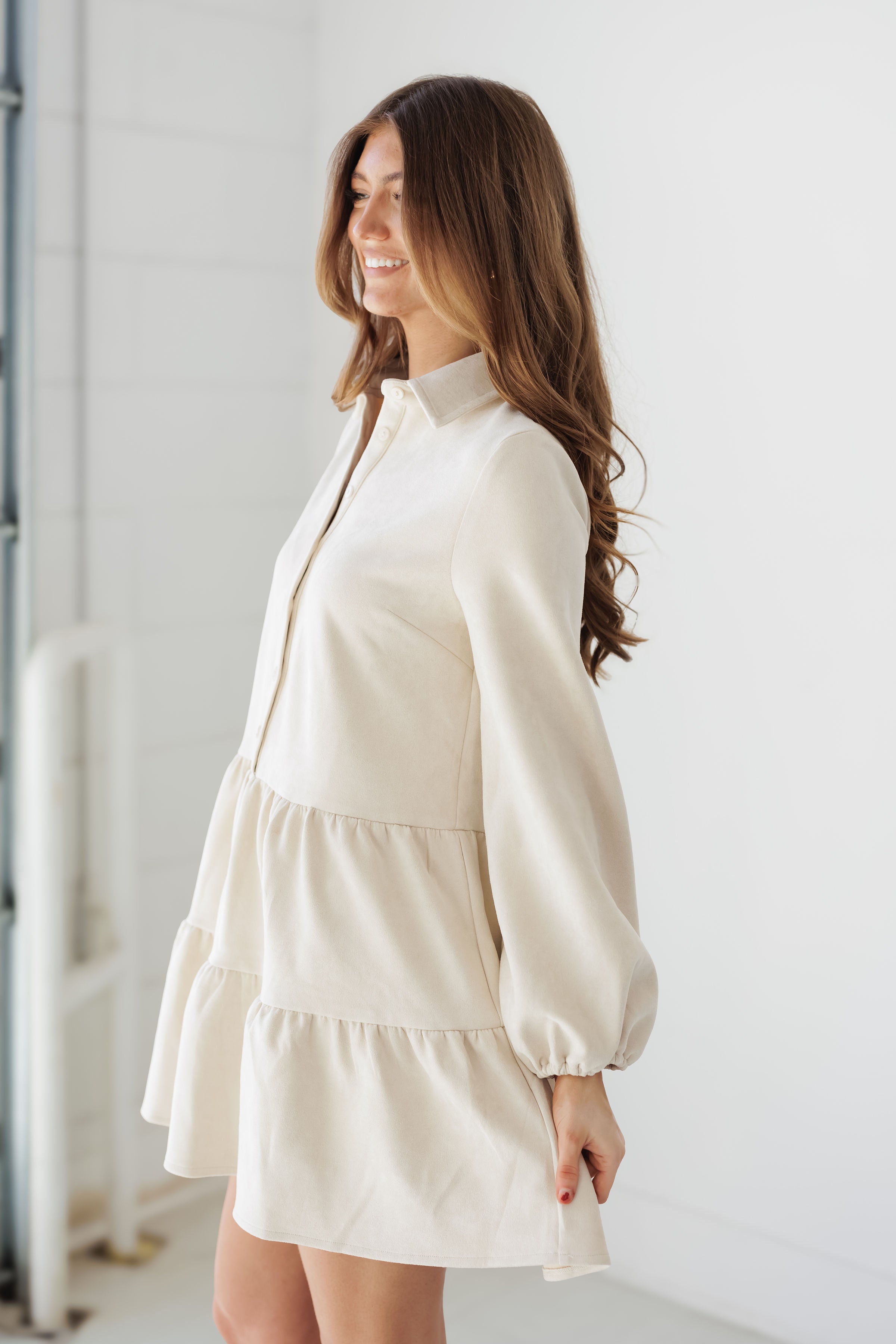 Tiana Mini Dress - Cream