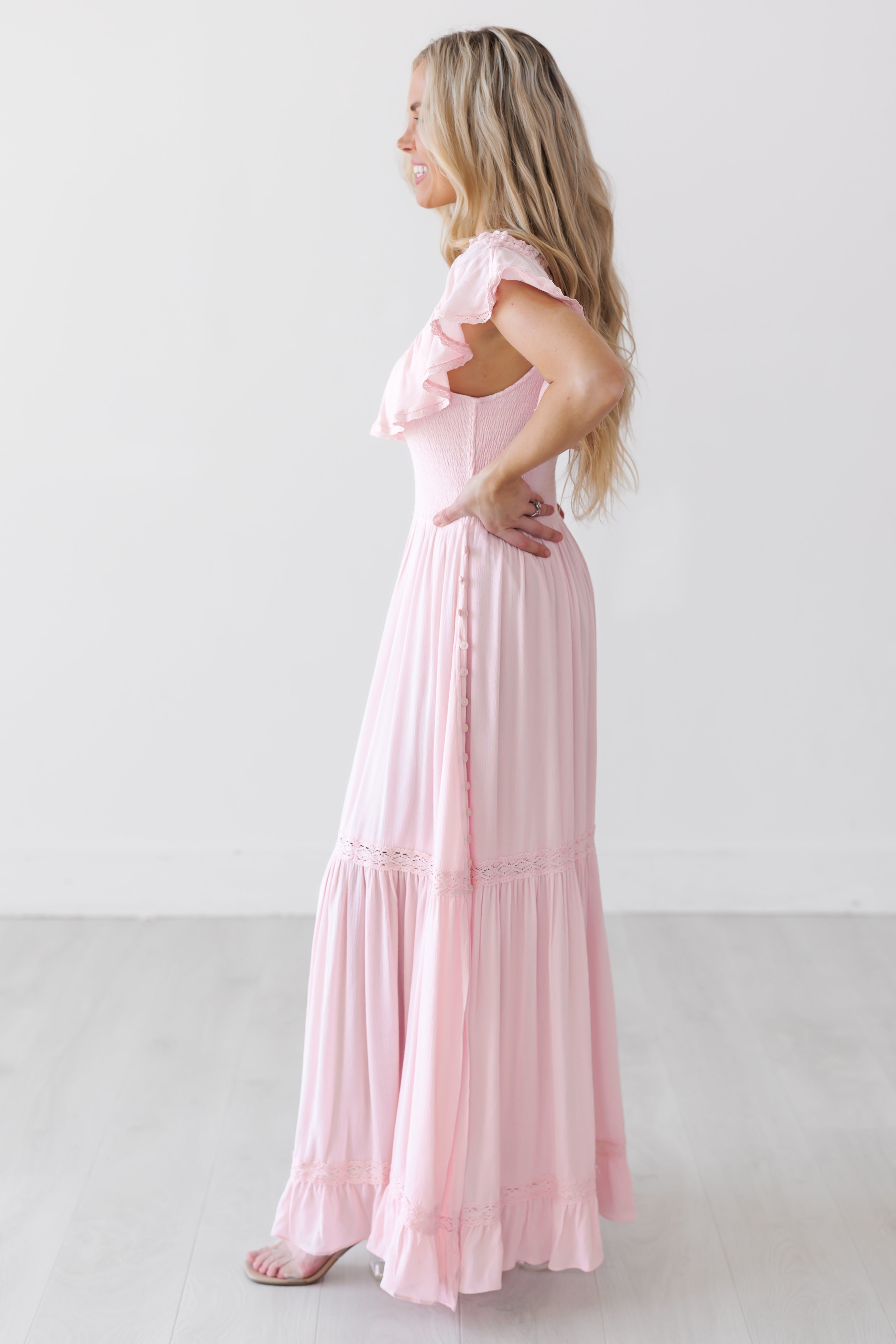 Tiffany Dress - Pastel Pink