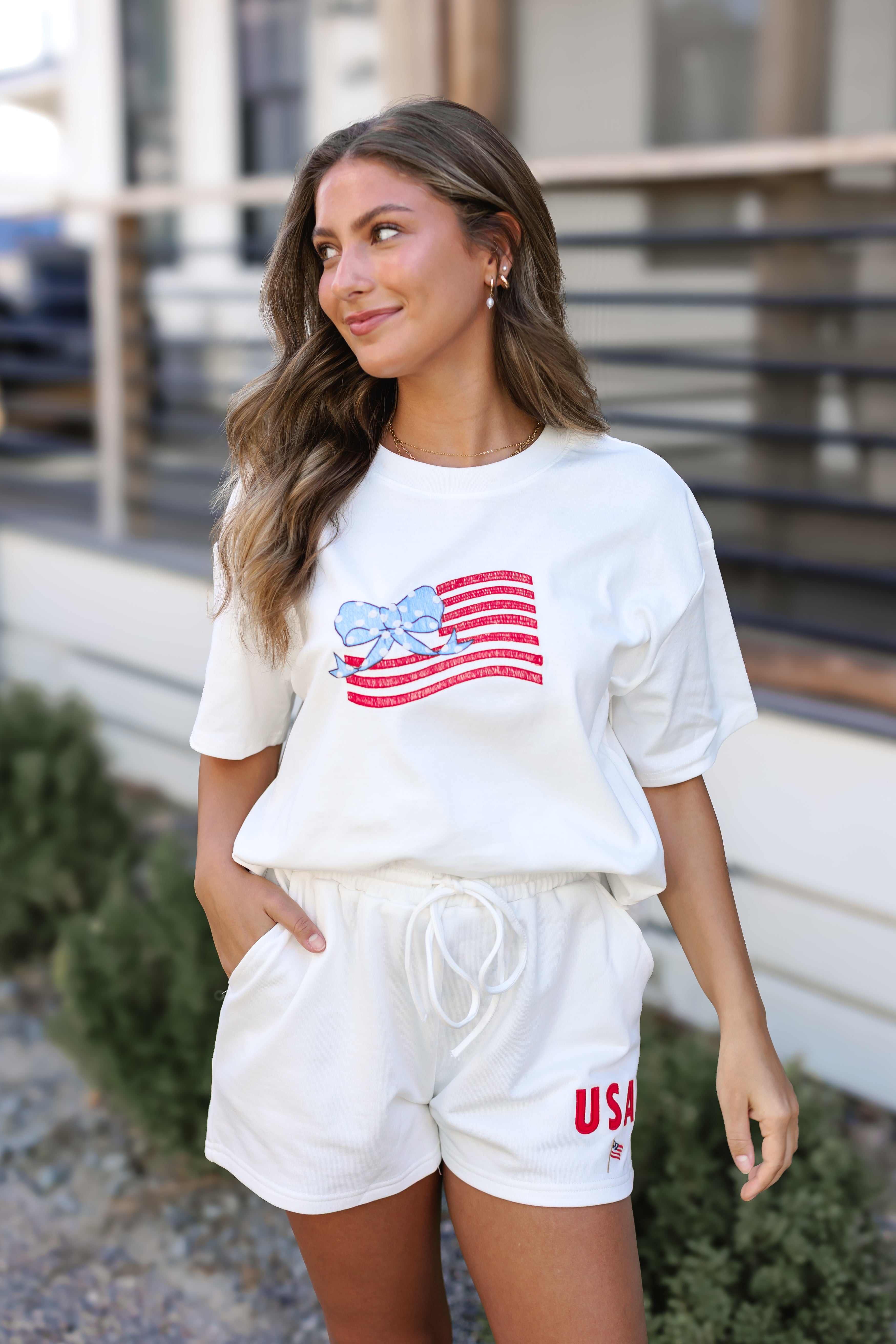 USA High Rise Sweatshorts