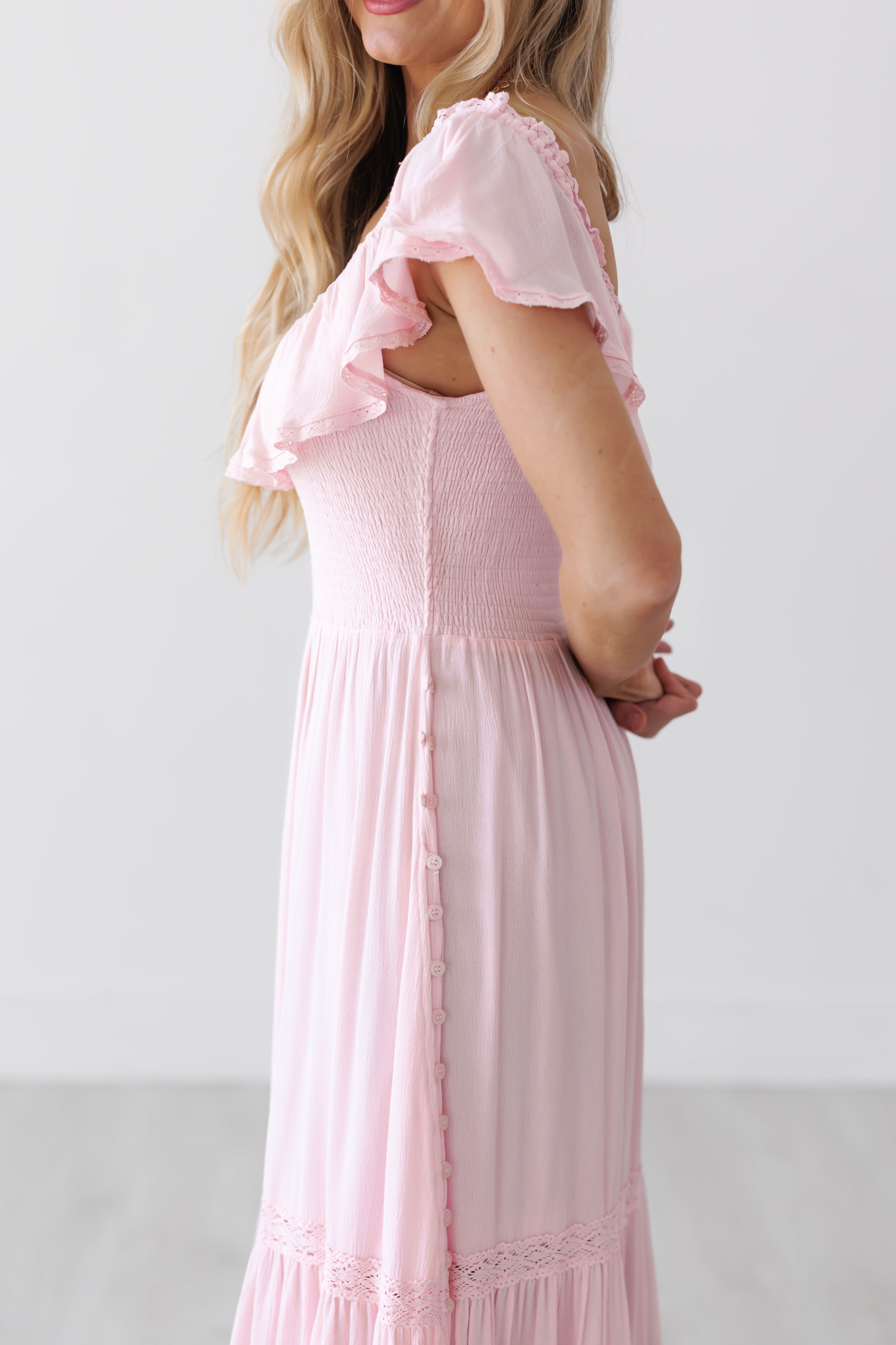 Tiffany Dress - Pastel Pink