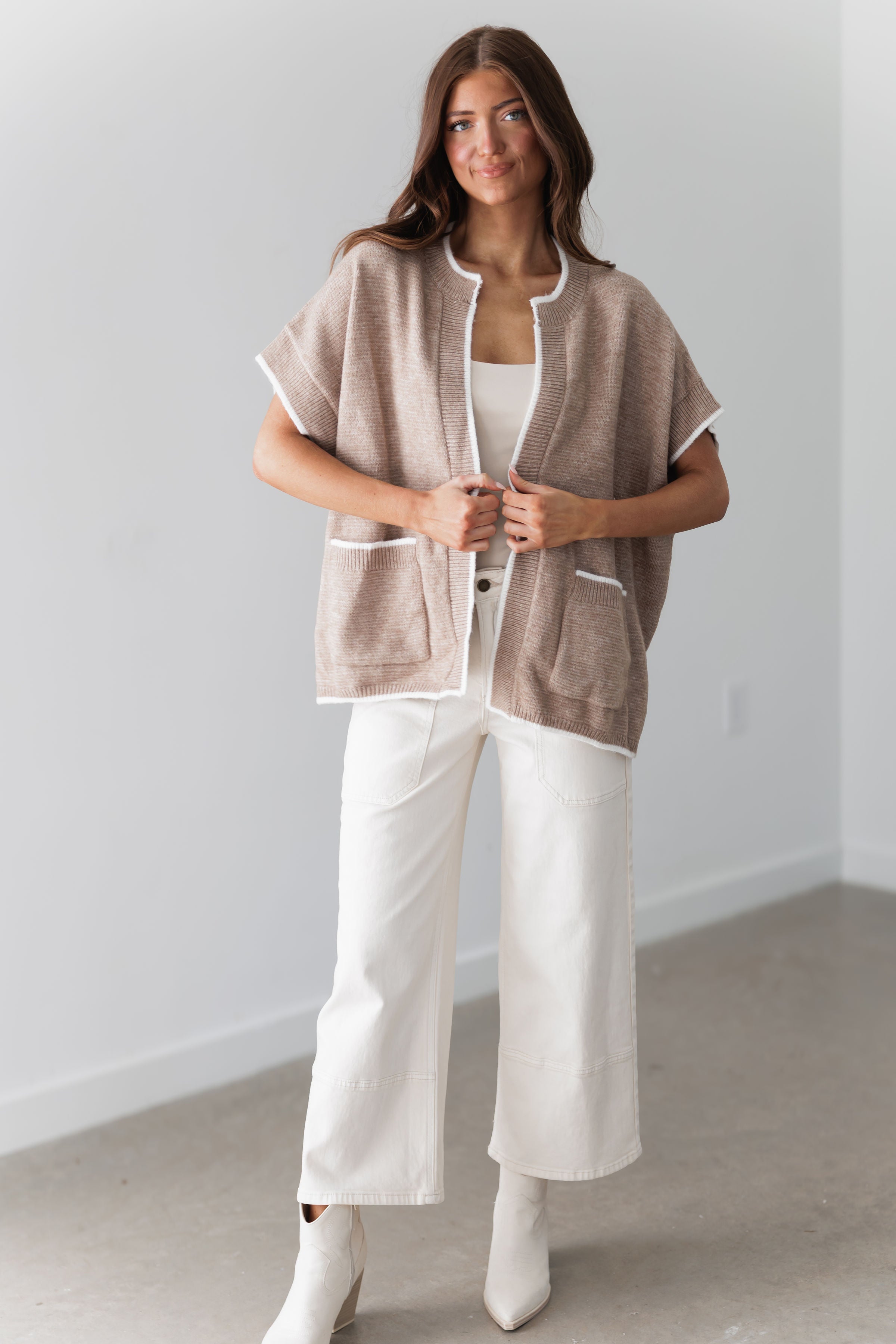 Light The Way Poncho Sweater