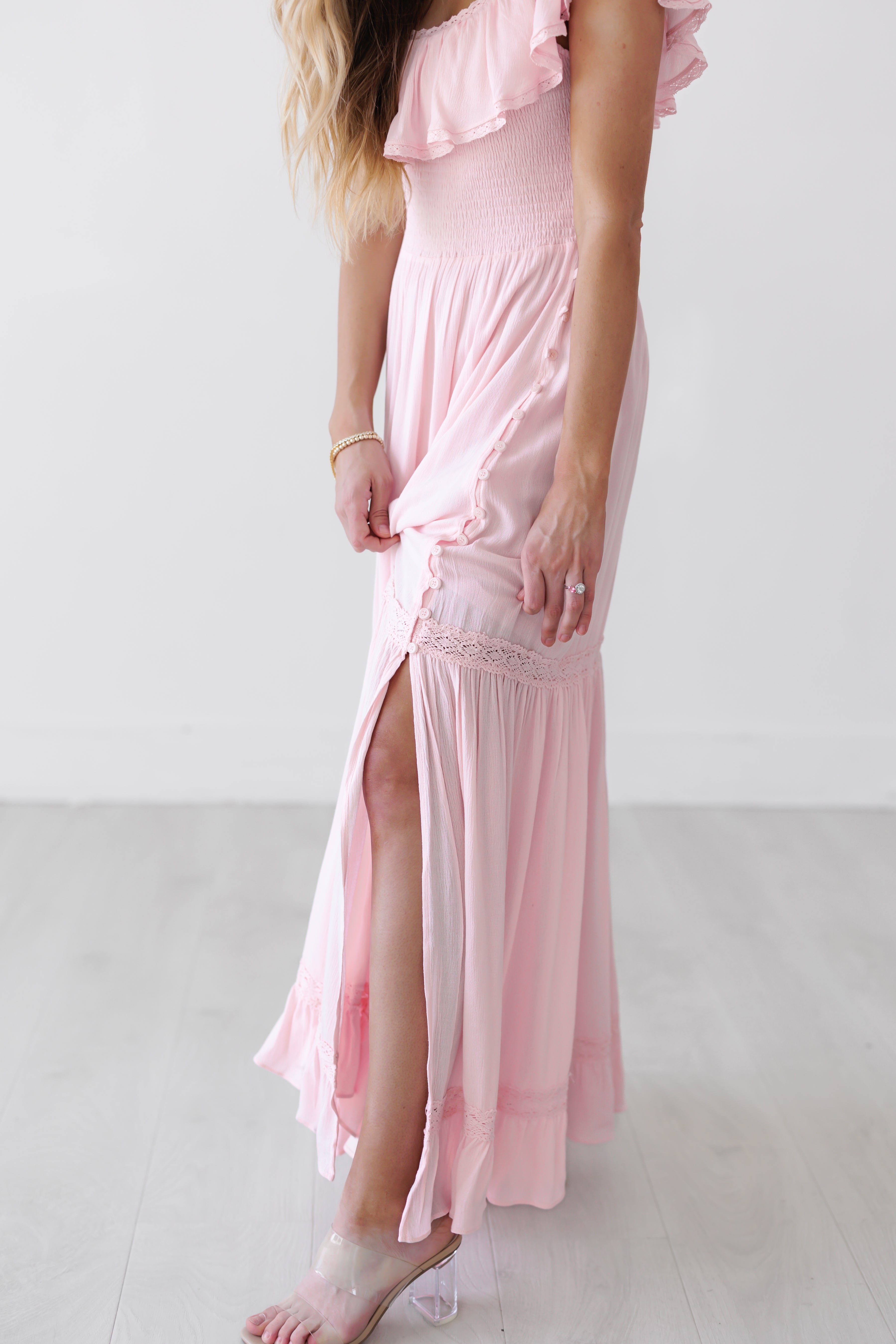 Tiffany Dress - Pastel Pink