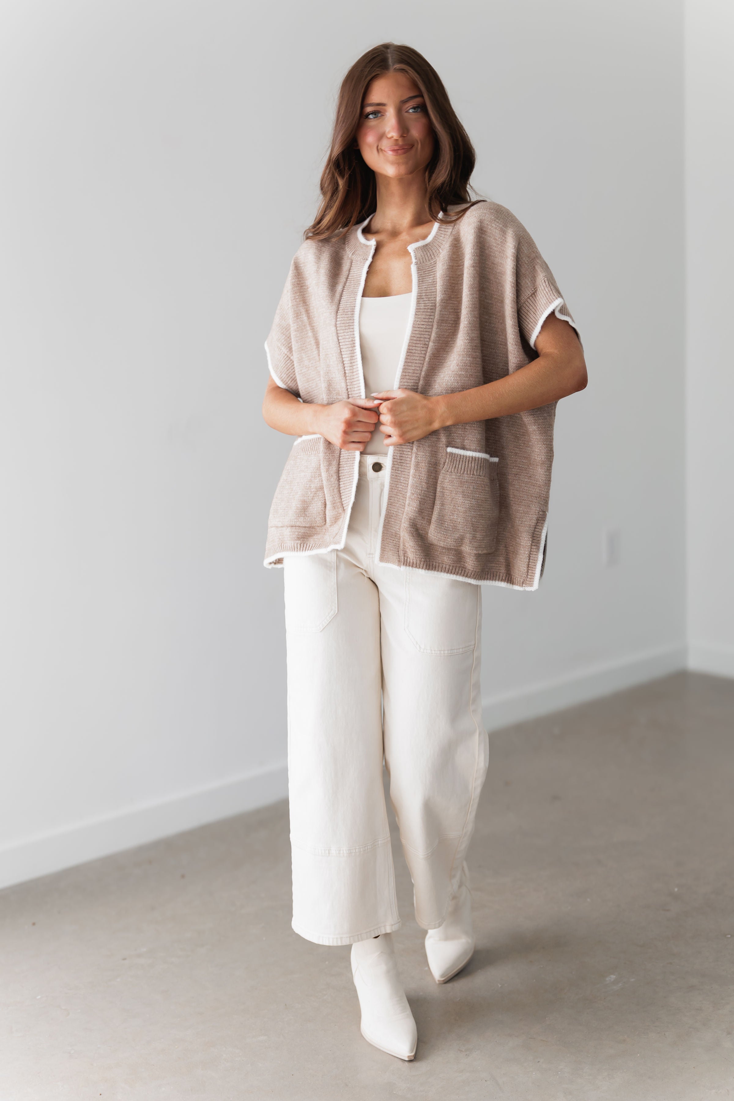 Light The Way Poncho Sweater