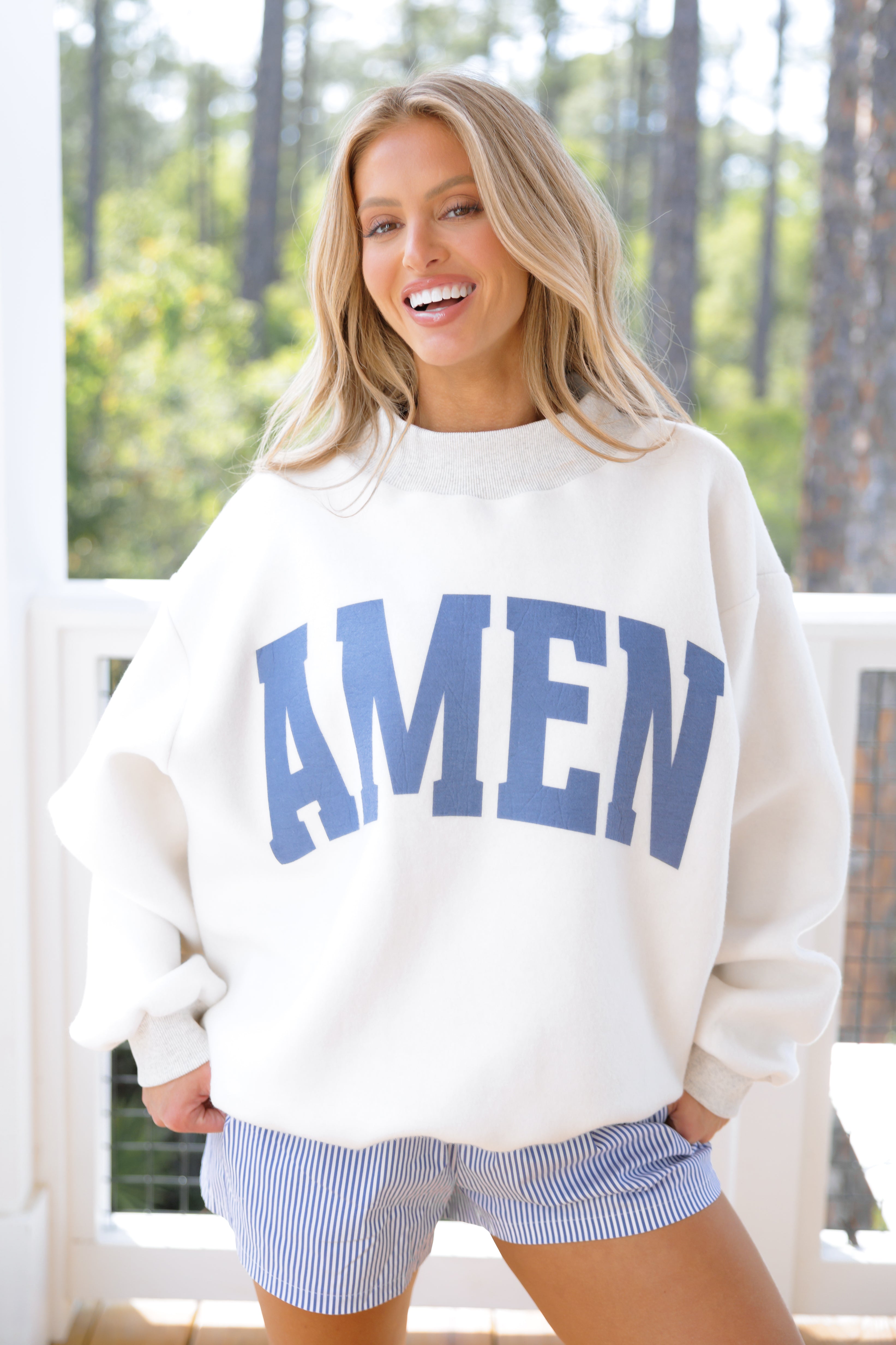 WWJD/Amen Reversible Sweatshirt