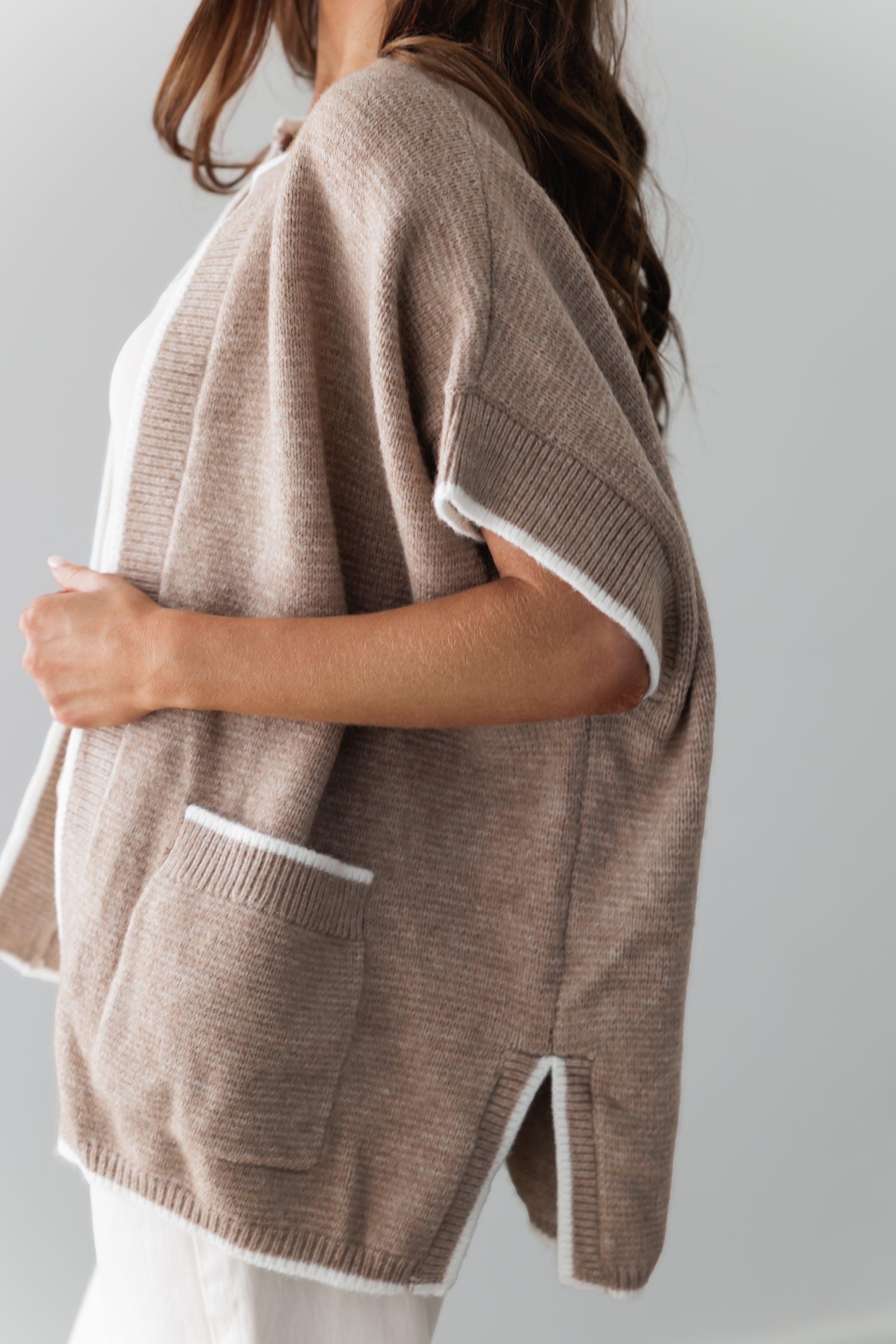 Light The Way Poncho Sweater