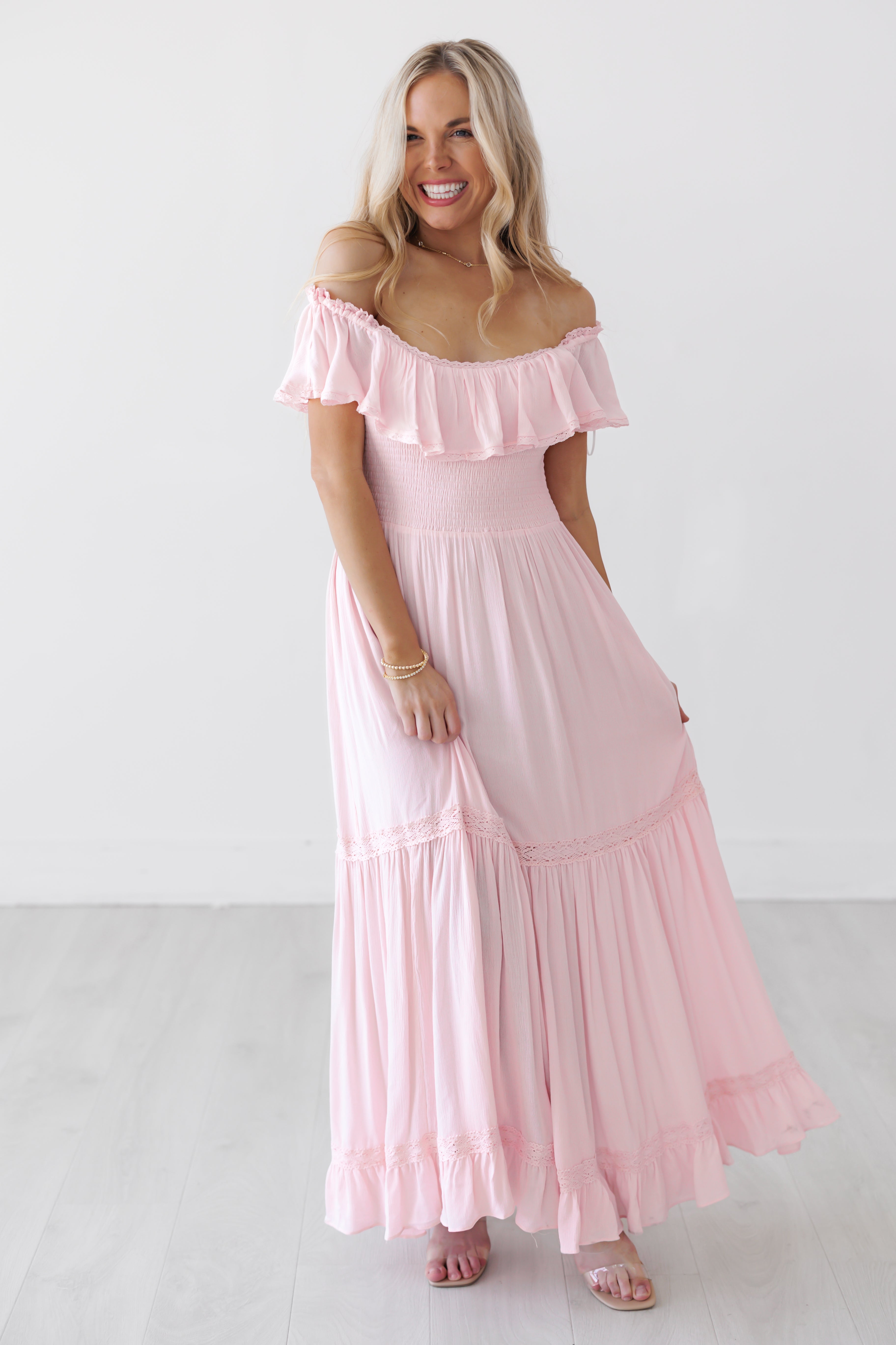 Tiffany Dress - Pastel Pink