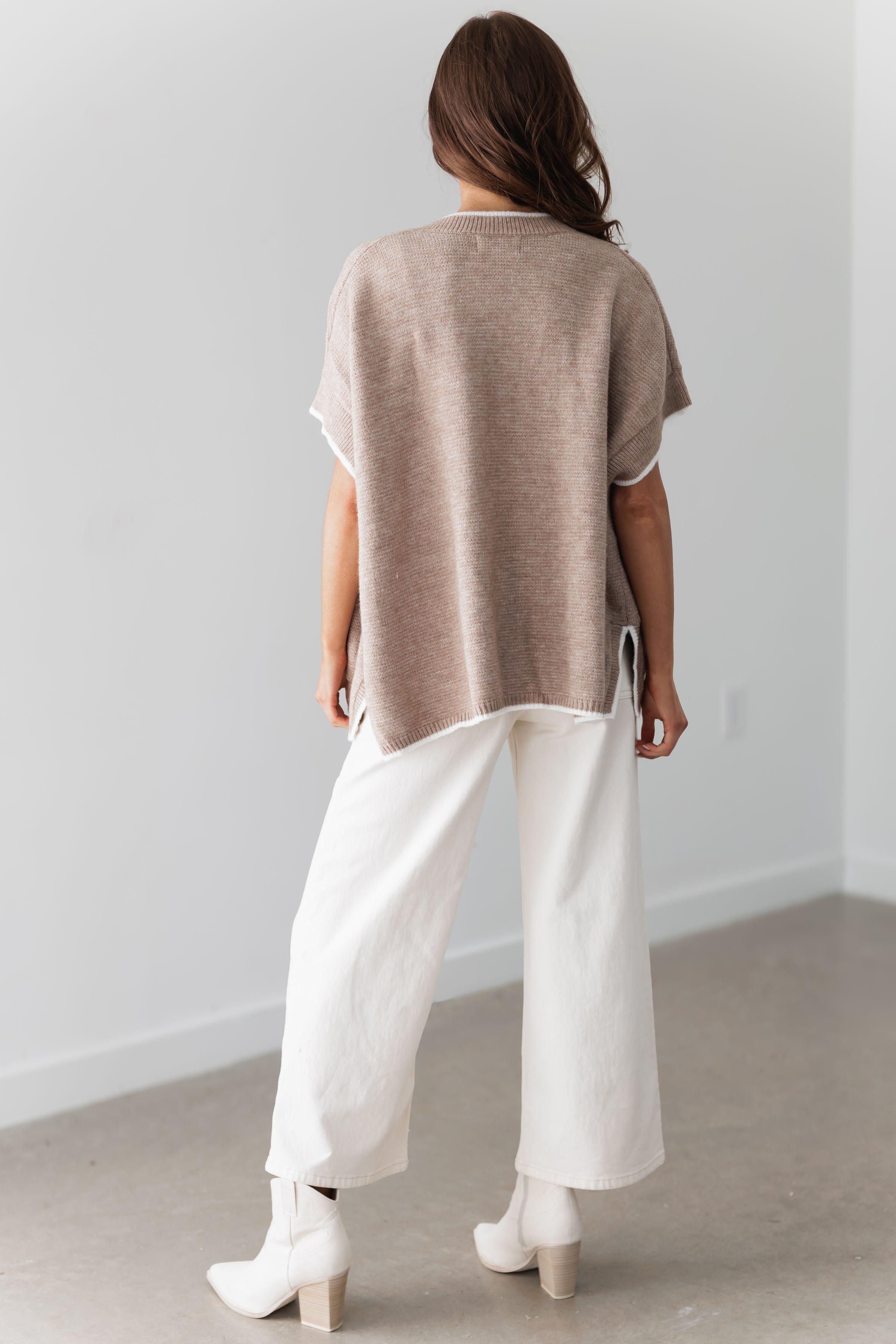 Light The Way Poncho Sweater