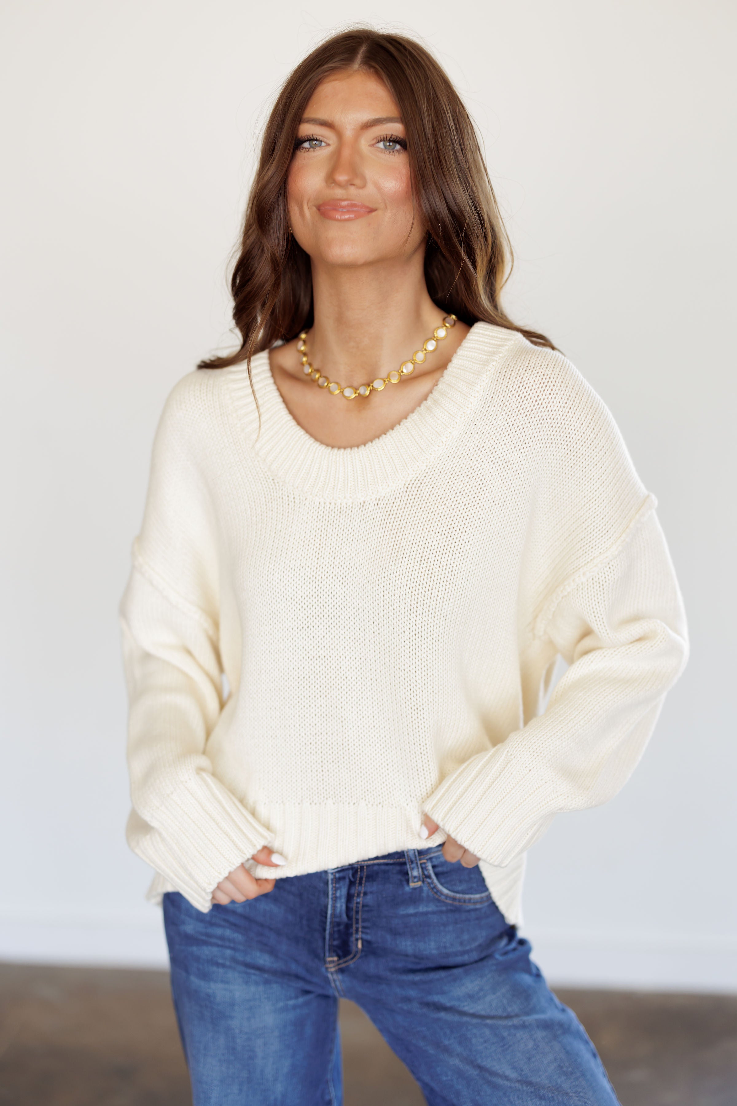 Chill Factor Sweater - Cream