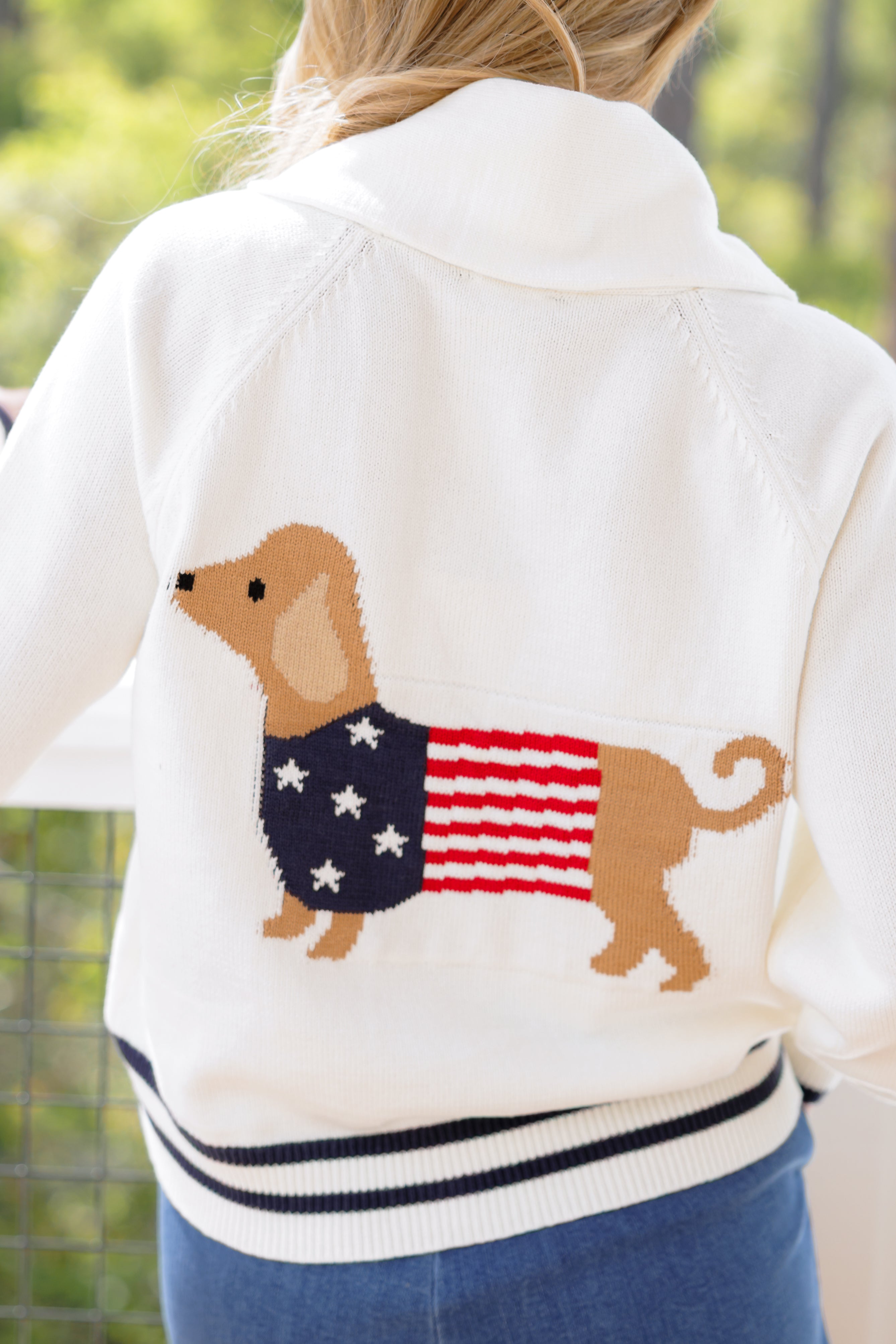 American Flag Puppy Cardigan
