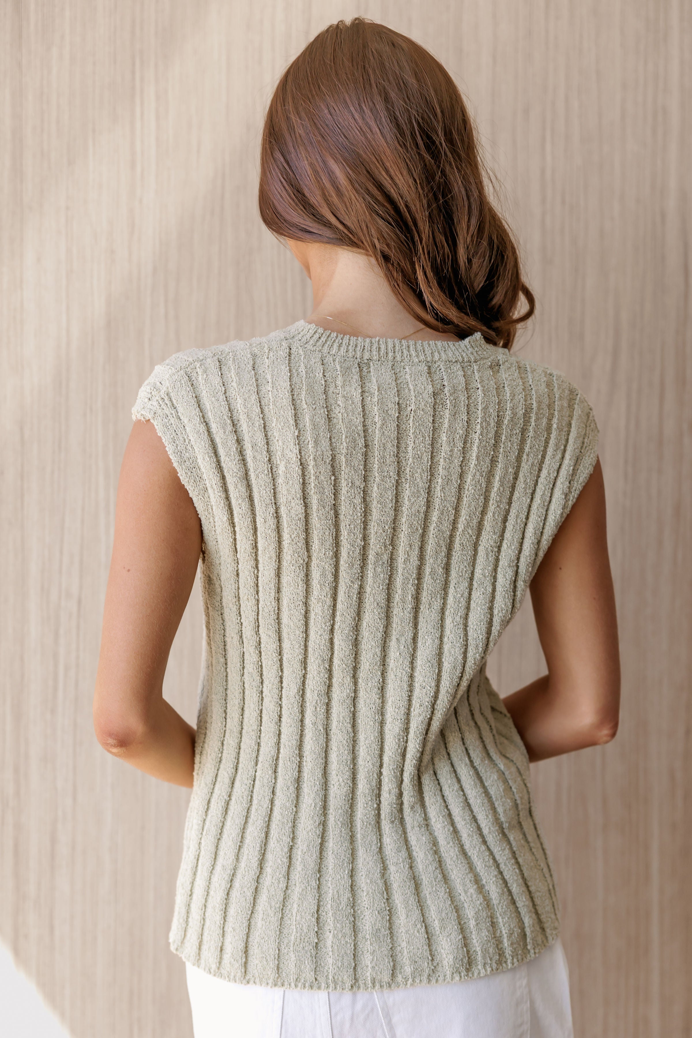 Quiet Moments Sweater Top - Sage - FINAL SALE