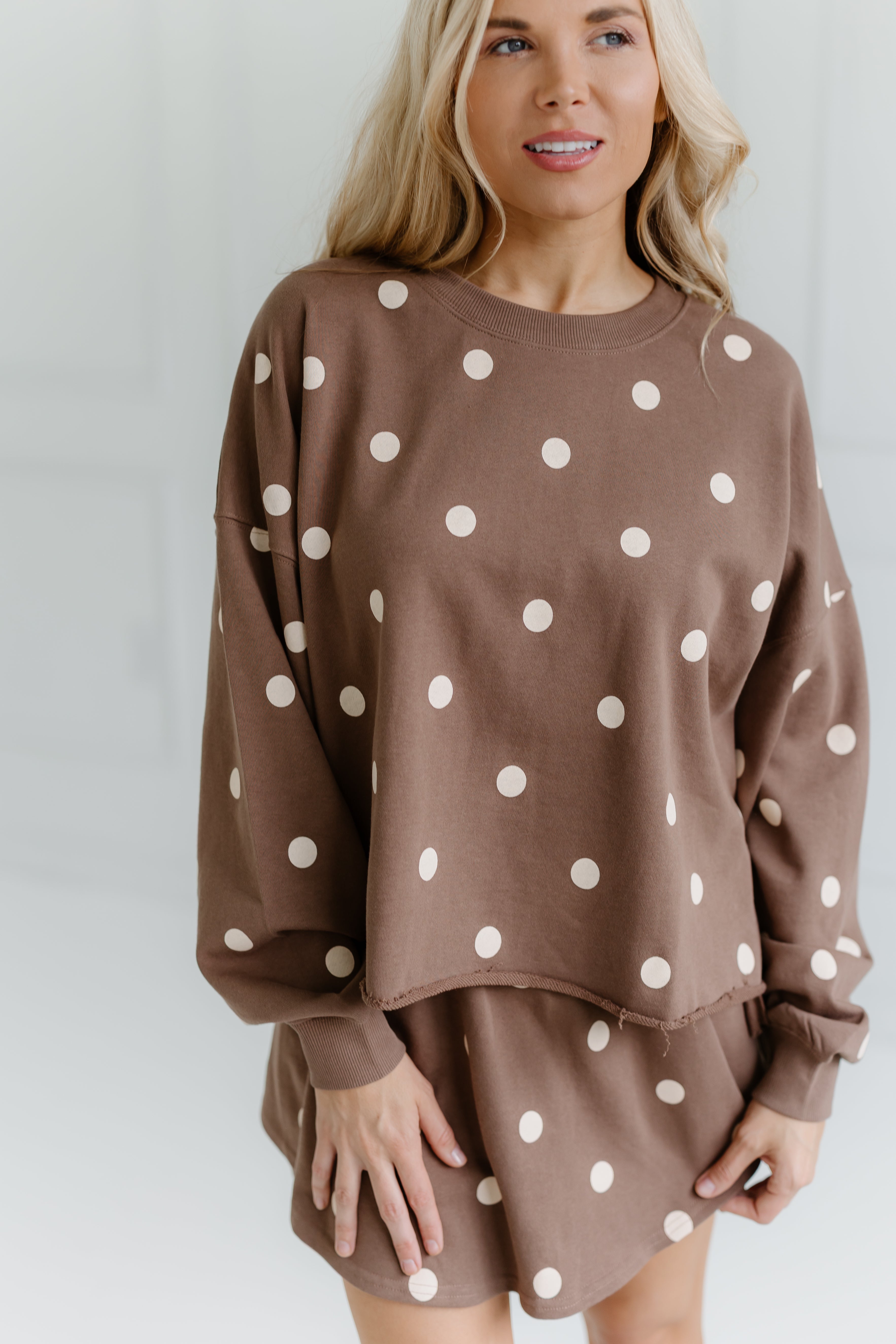 Gabby Polka Dot Sweatshirt