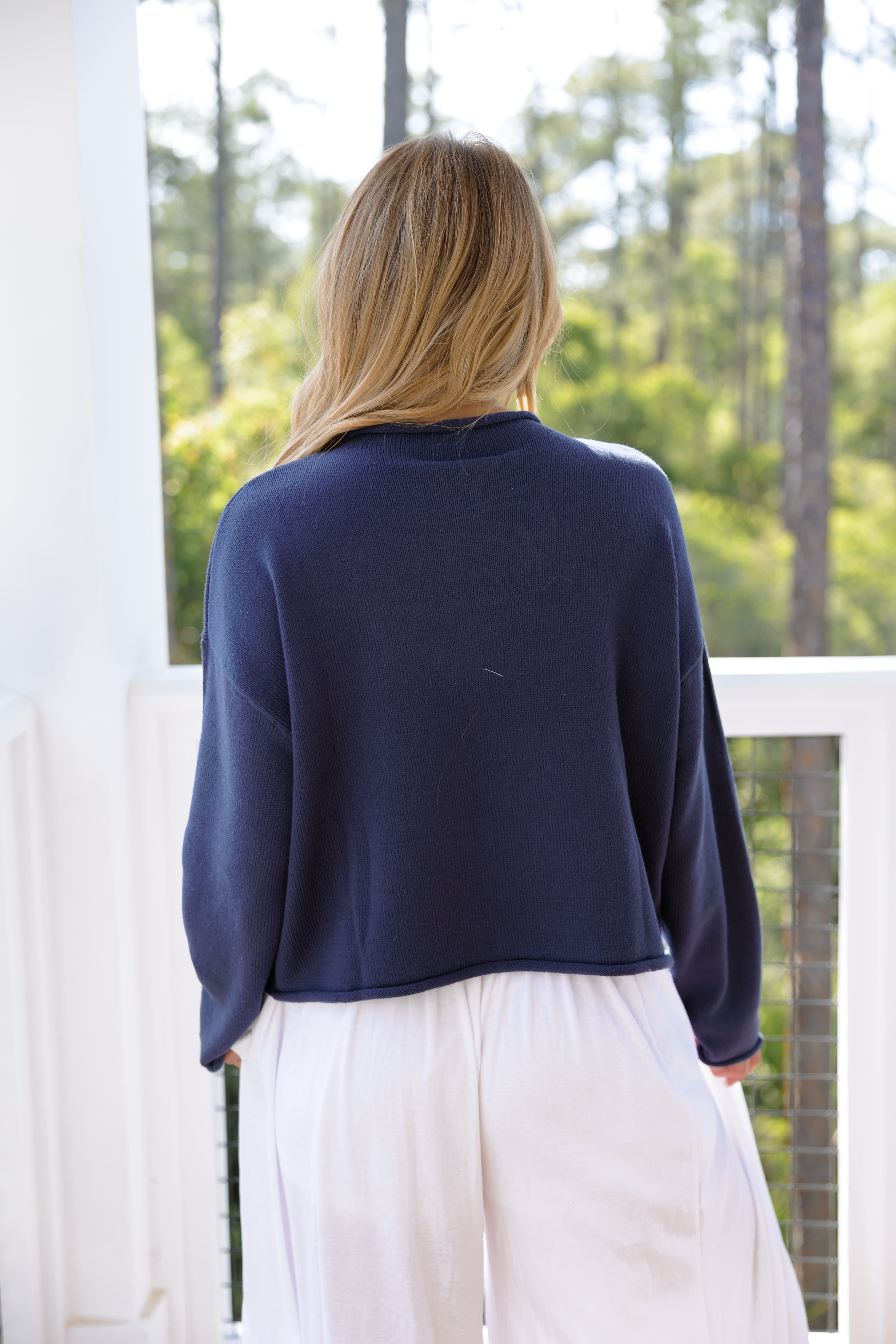 USA Flag High Neck Sweater