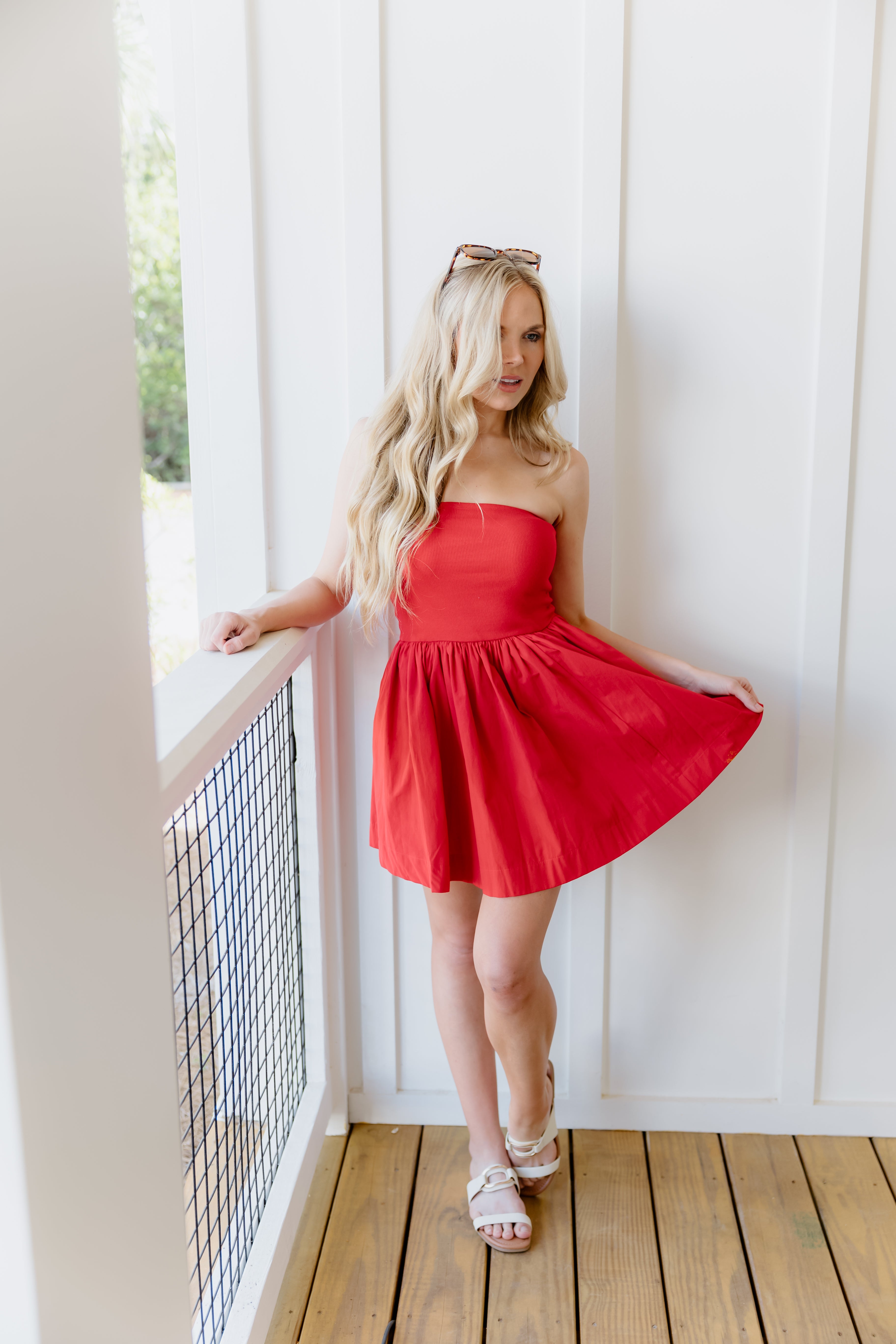 Loretta Mini Dress - Red
