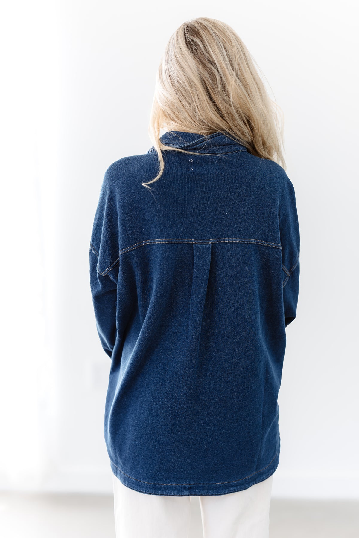 Open Horizon Shacket - Med. Denim