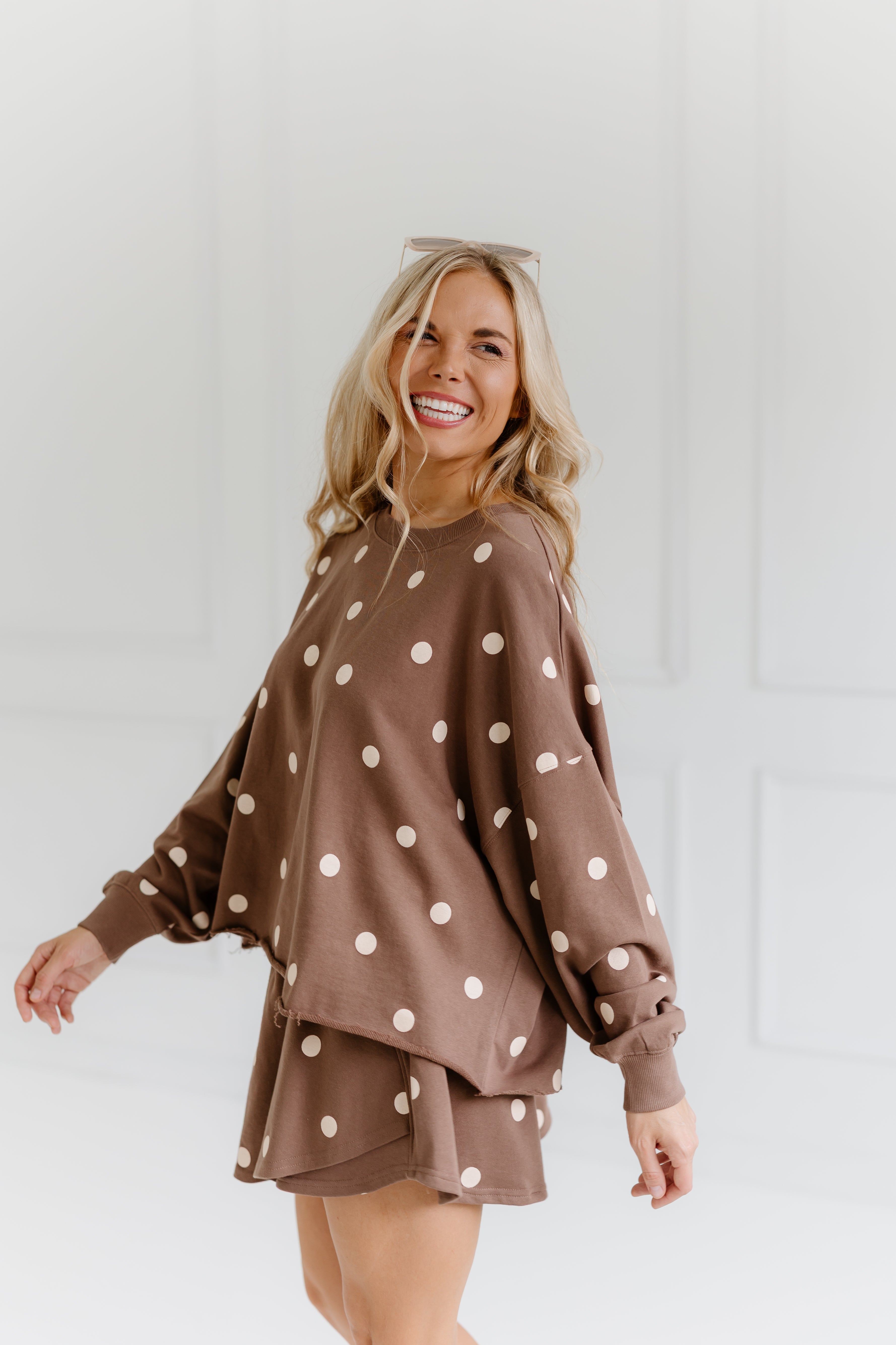 Gabby Polka Dot Sweatshirt