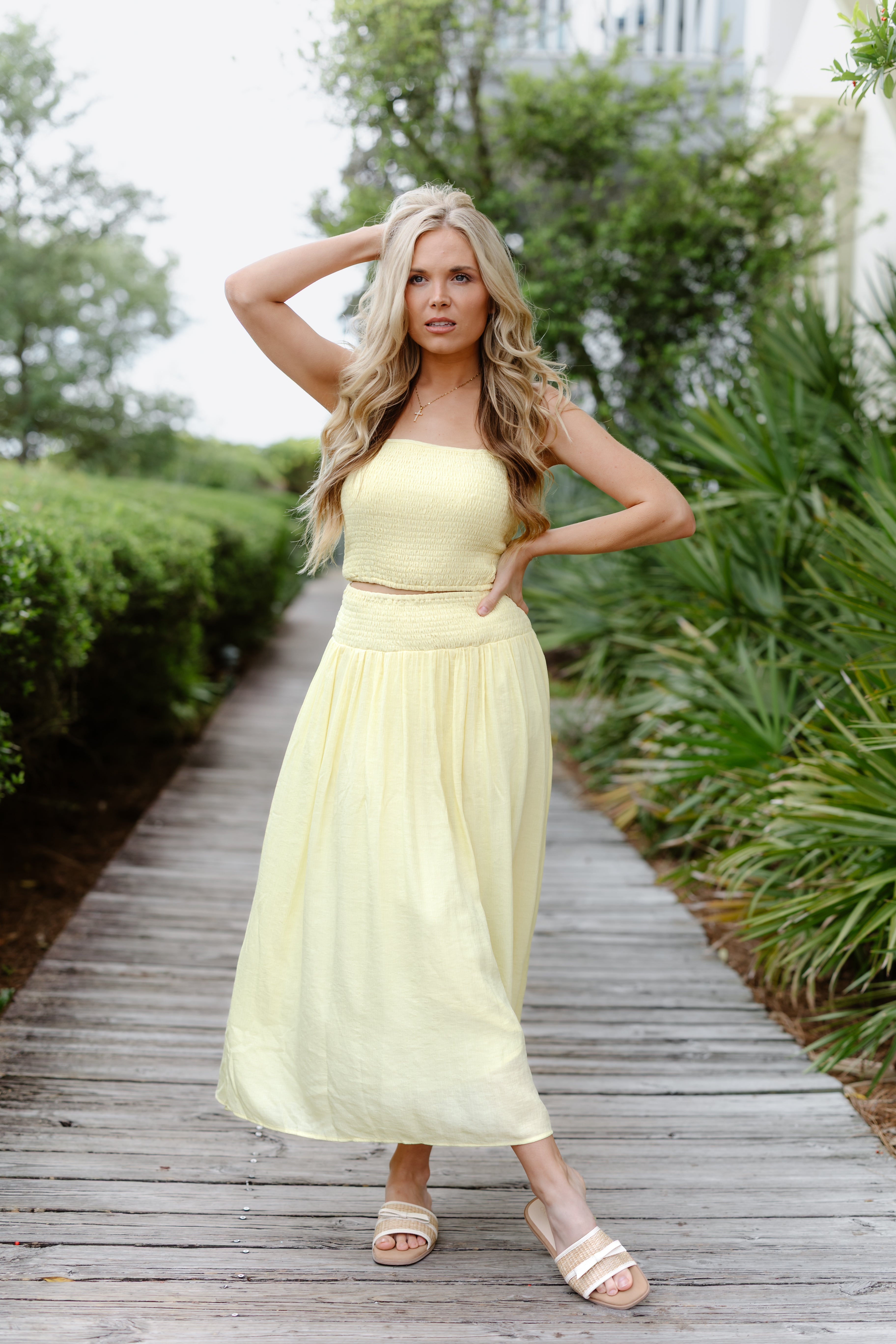 Sunshine State Crop Top + Skirt Set