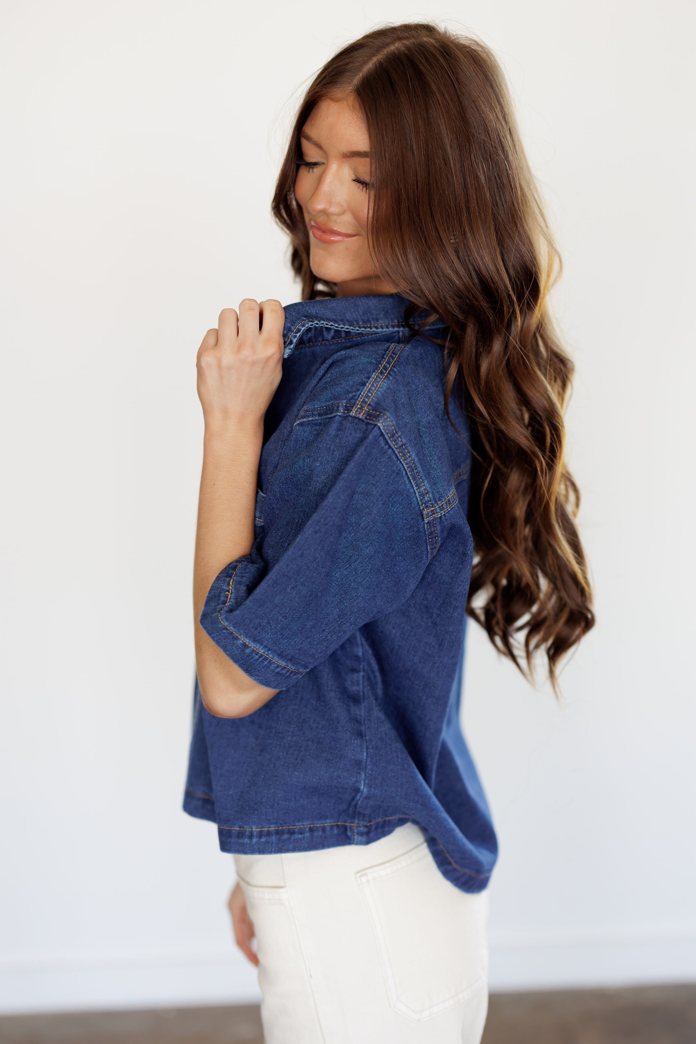 Cabin Night Denim Top