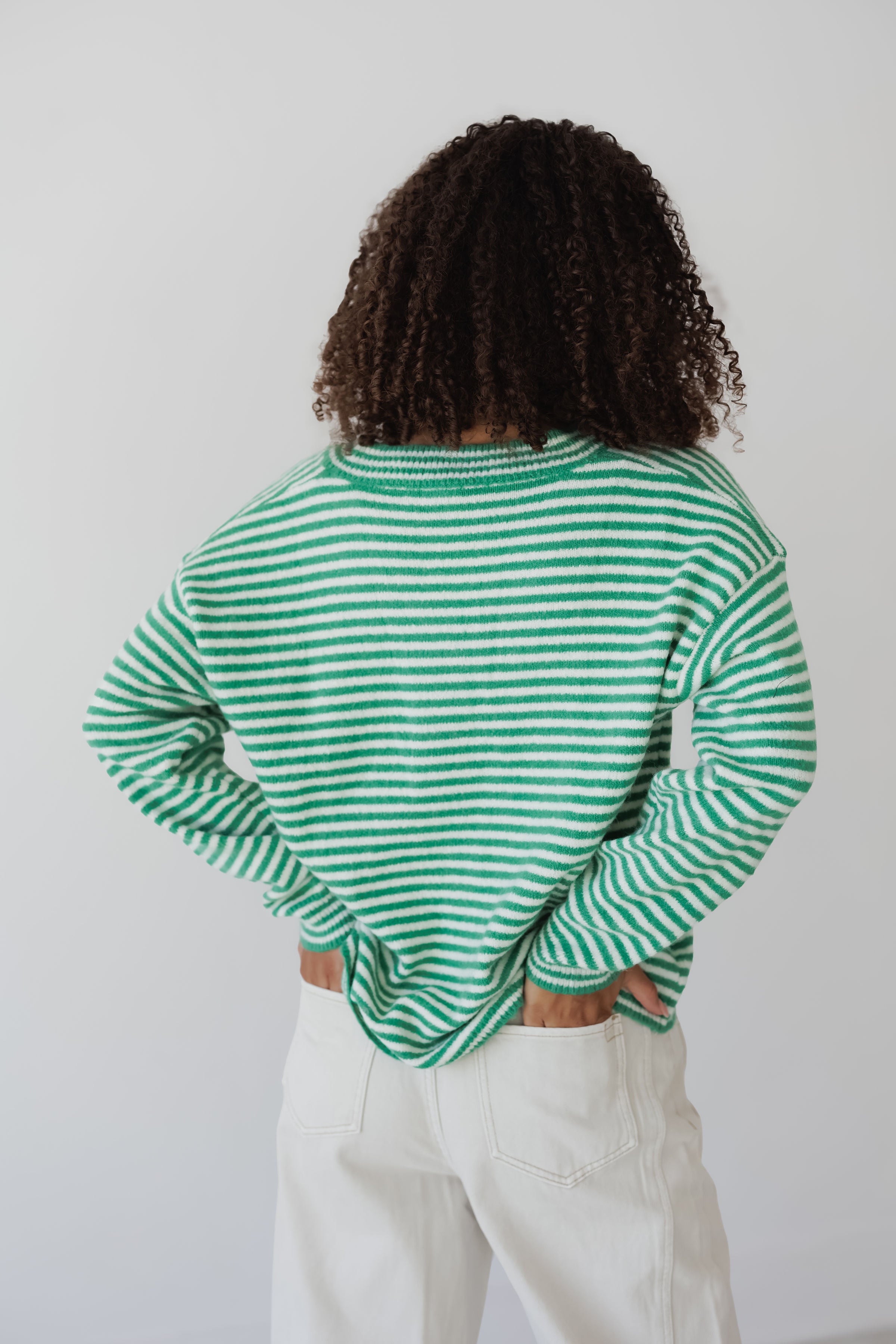 Season Of Joy Sweater - Green/White