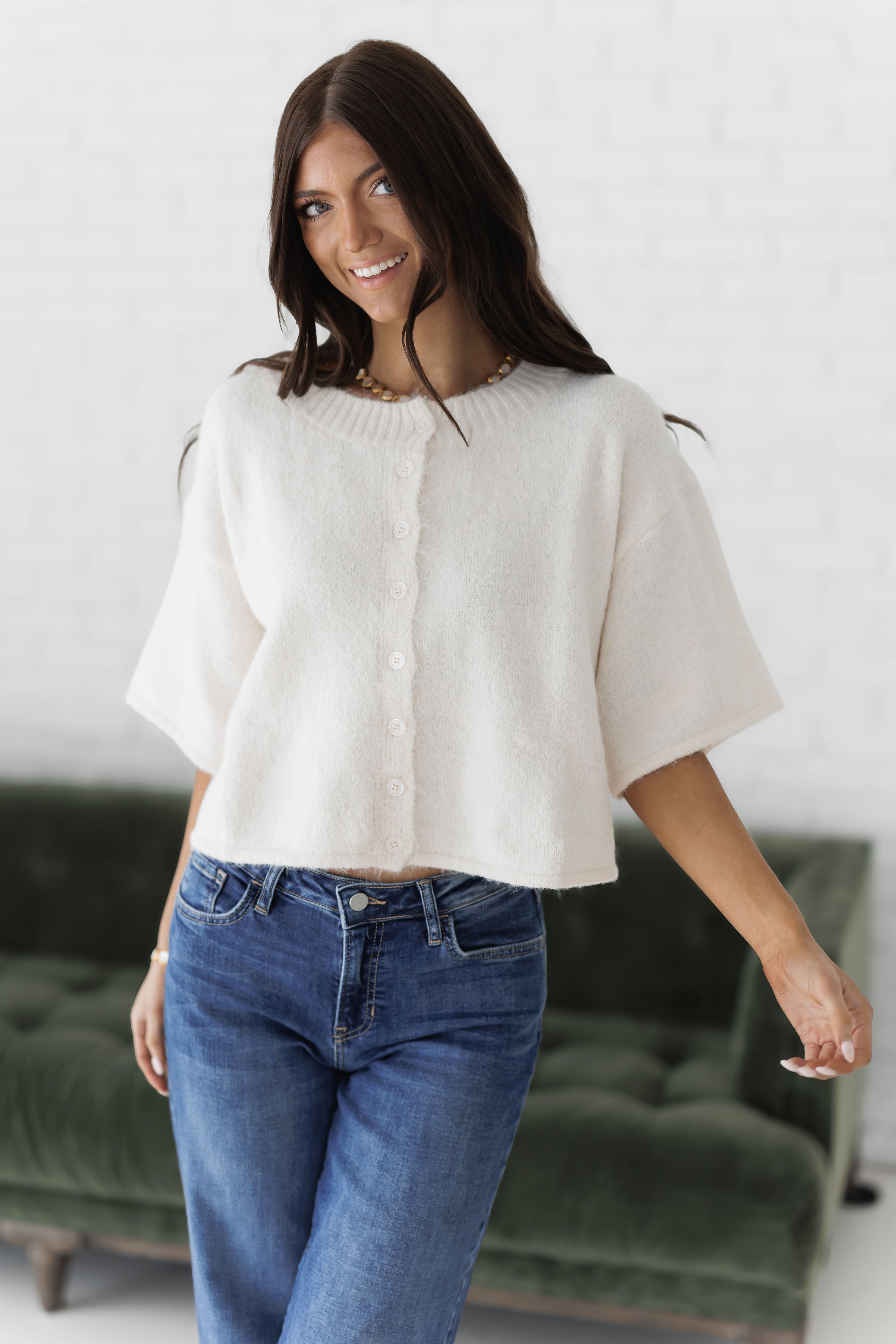 Small Steps Cardigan - Ivory