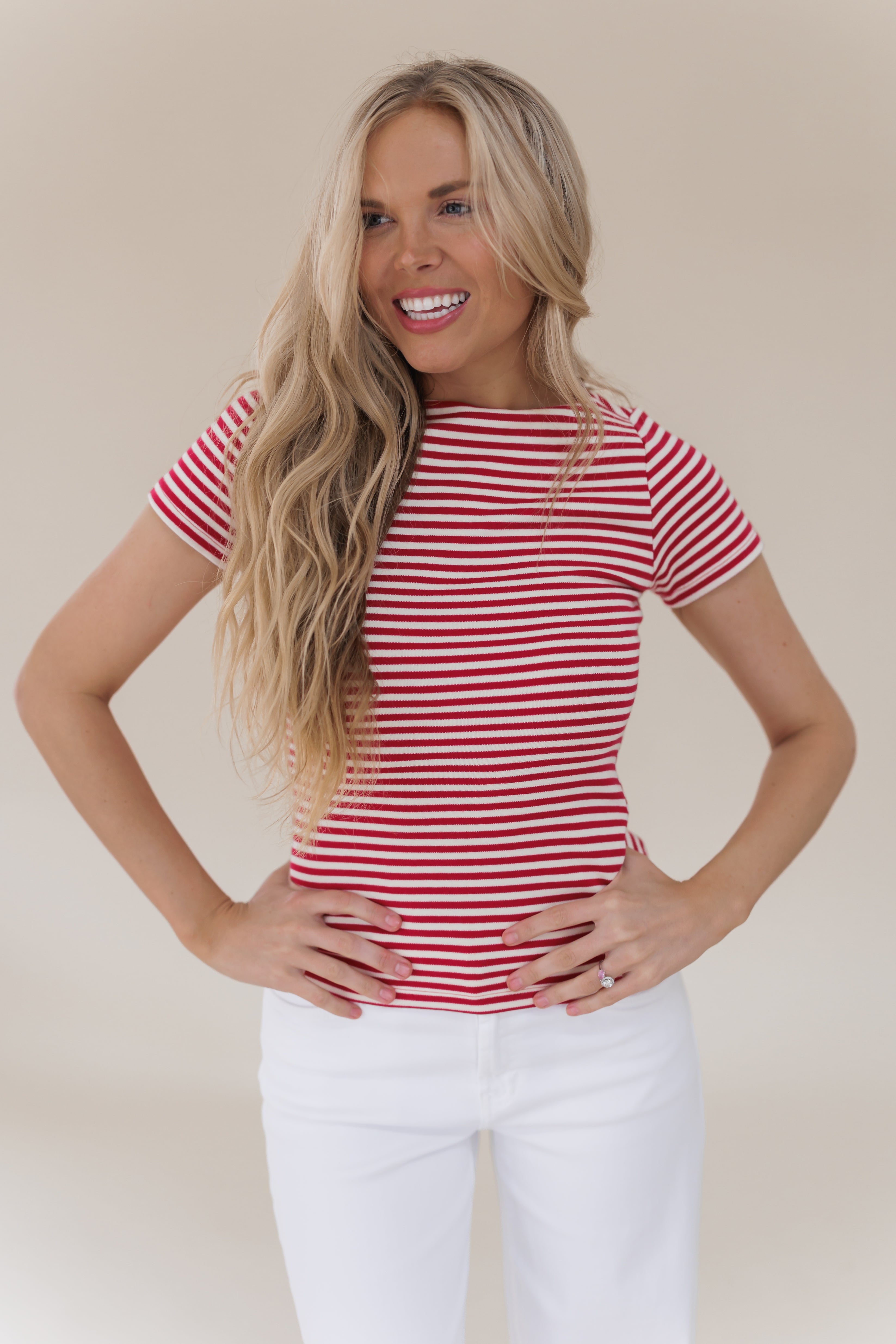 Trust The Process Top - Red/Cream