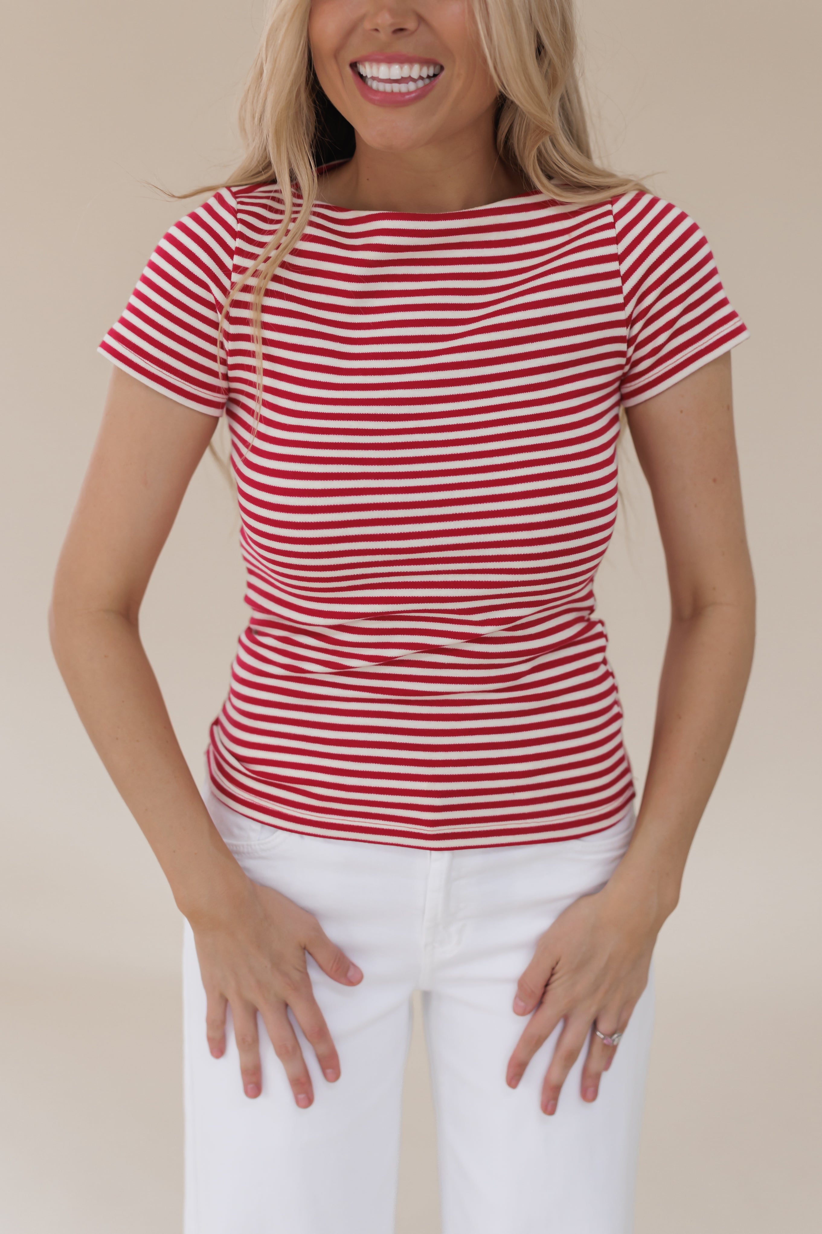 Trust The Process Top - Red/Cream