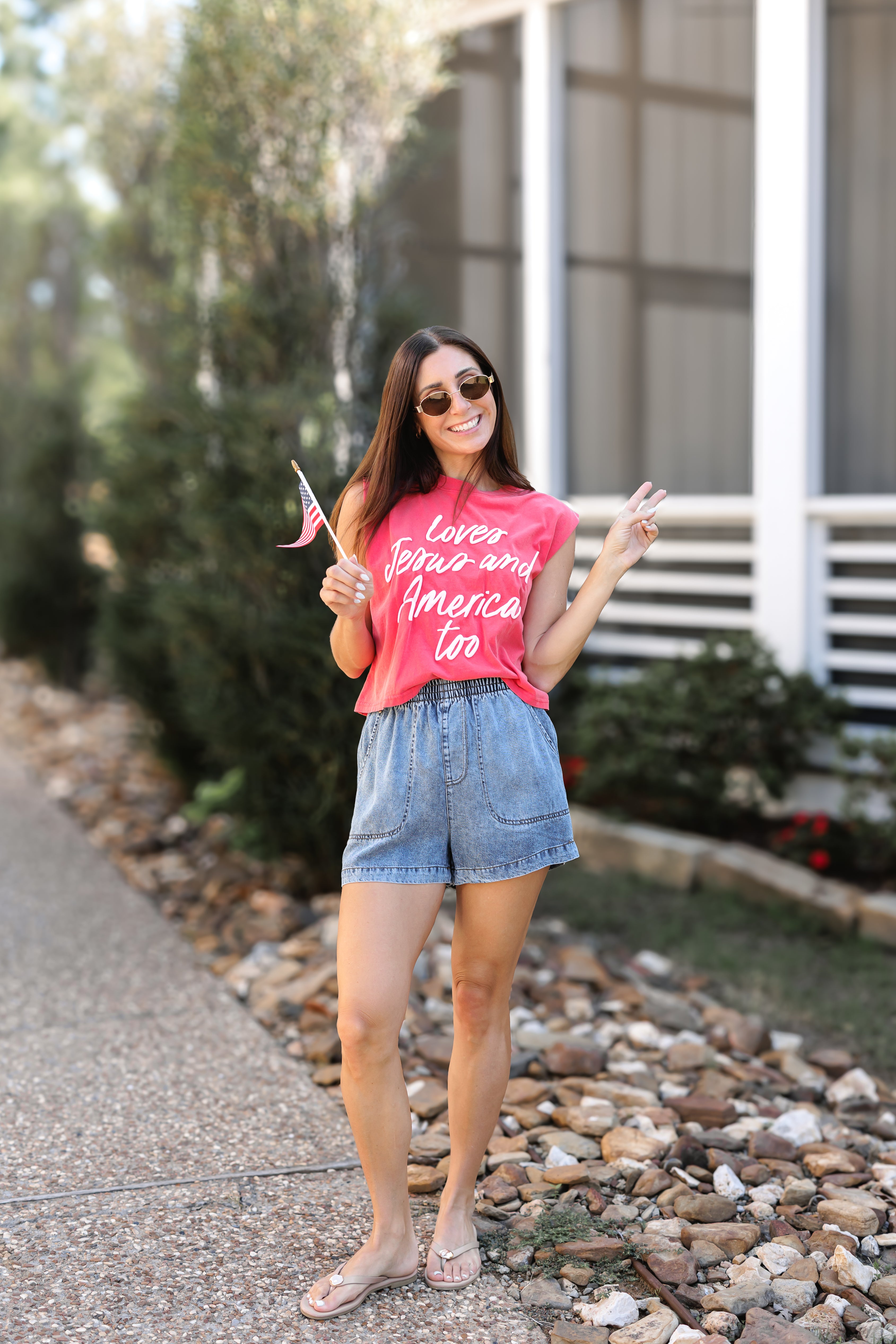 Loves Jesus And America Tank