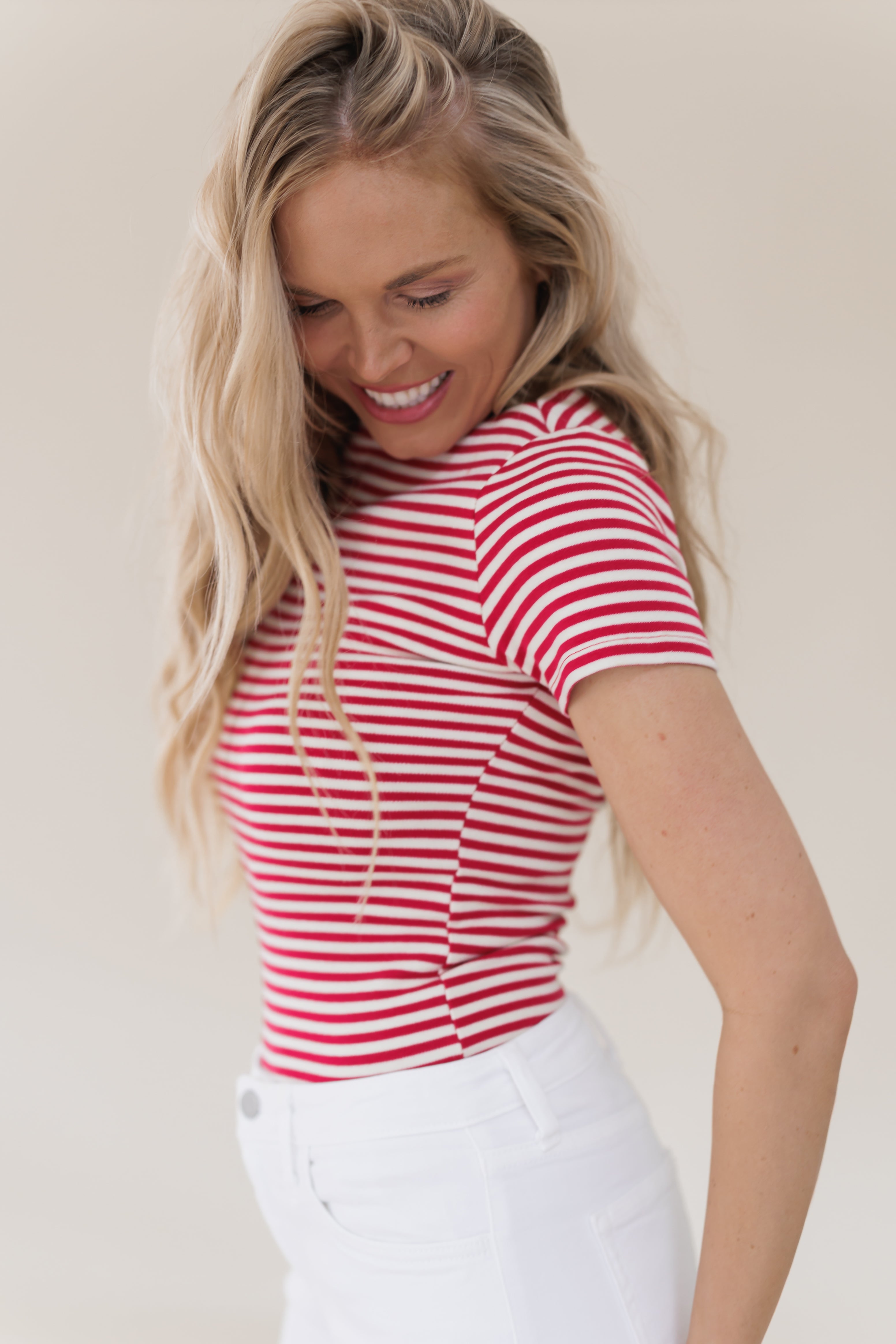 Trust The Process Top - Red/Cream